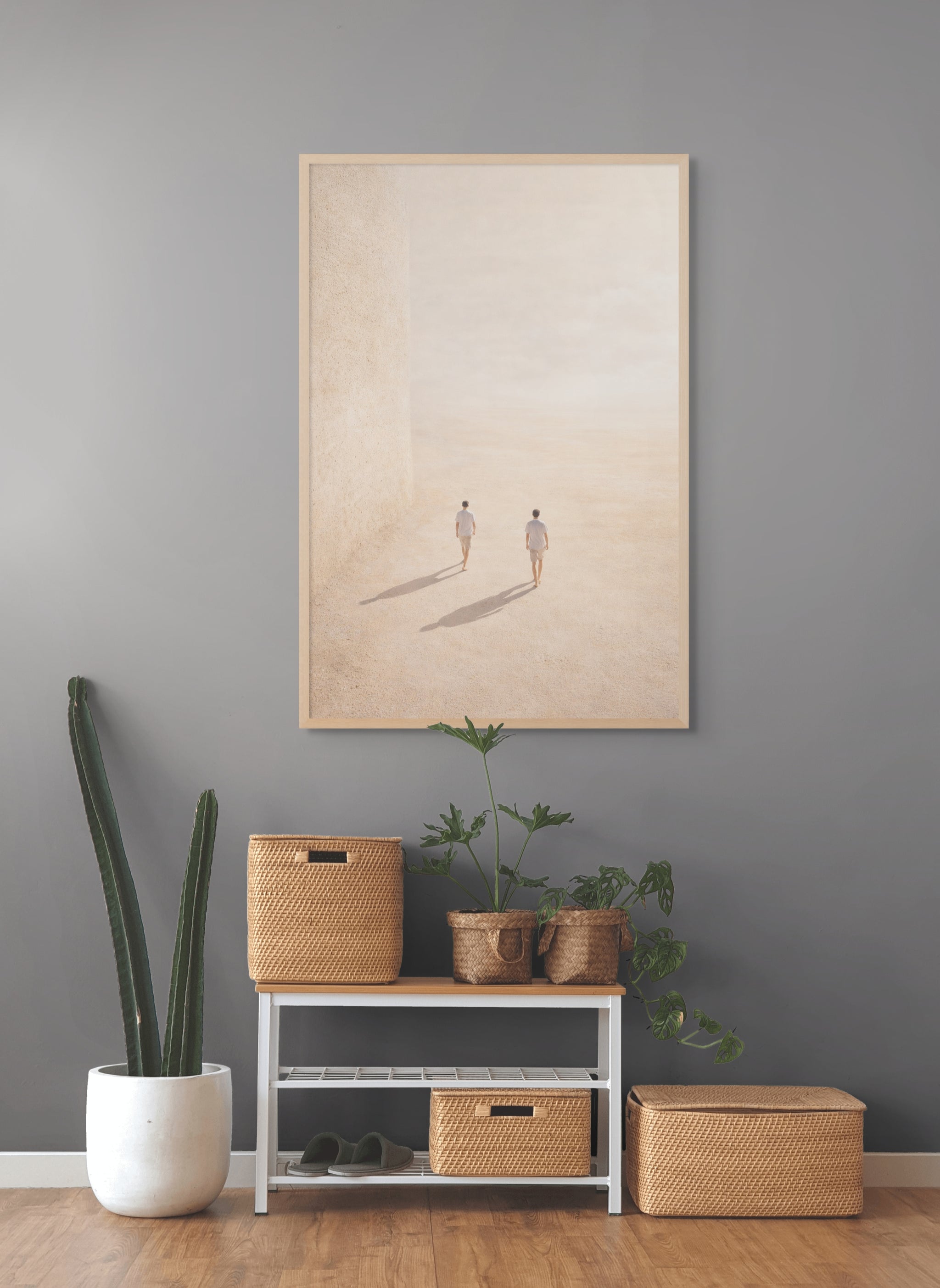 Zwischen Stille und Schatten – Wandbild auf Leinwand, Aluminium oder Poster