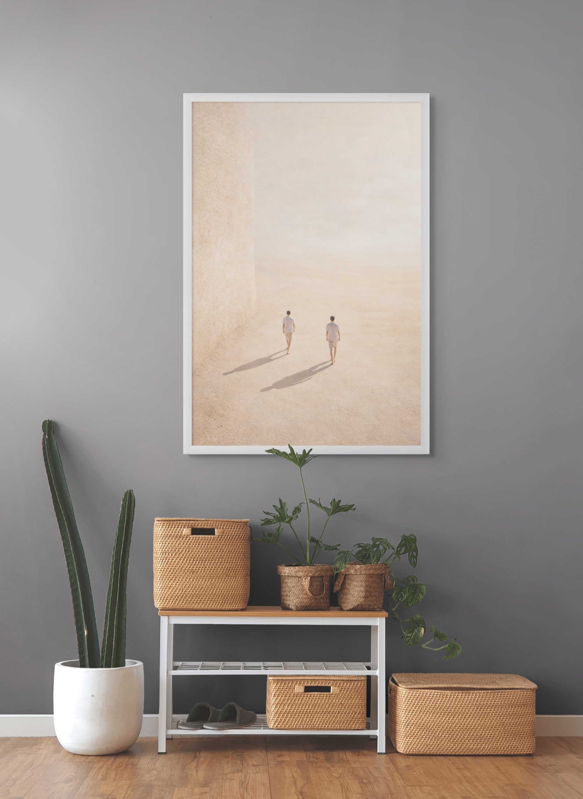 Zwischen Stille und Schatten – Wandbild auf Leinwand, Aluminium oder Poster
