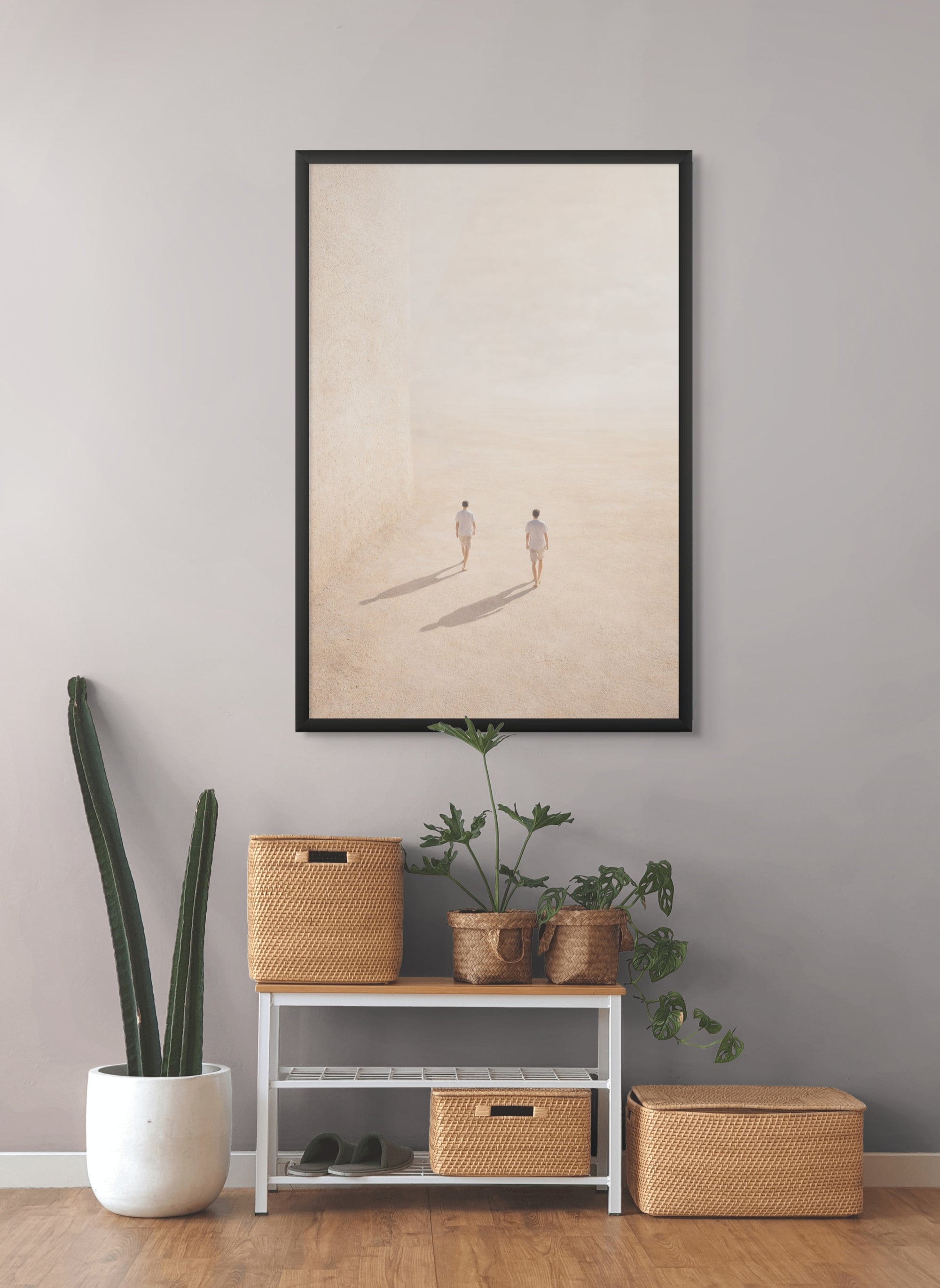 Zwischen Stille und Schatten – Wandbild auf Leinwand, Aluminium oder Poster