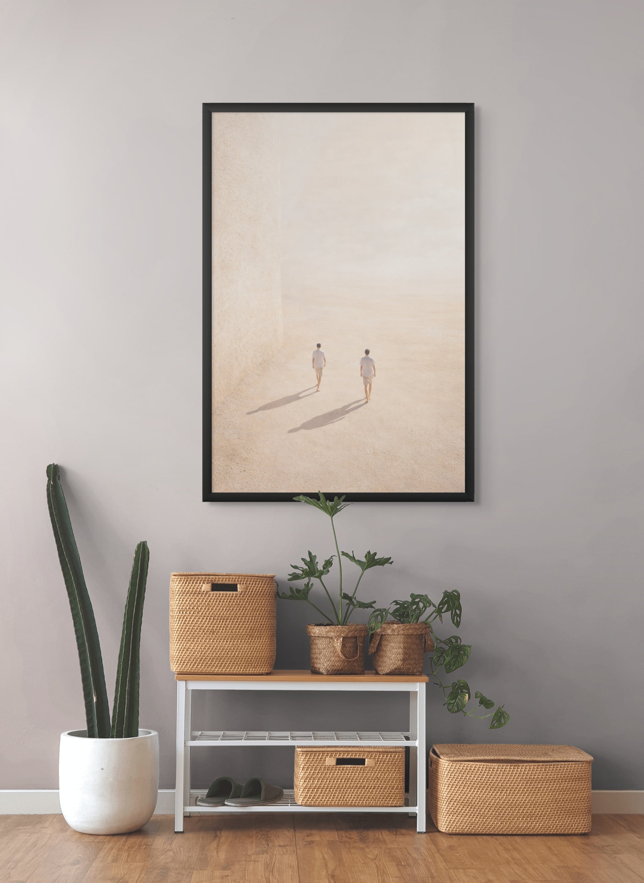 Zwischen Stille und Schatten – Wandbild auf Leinwand, Aluminium oder Poster