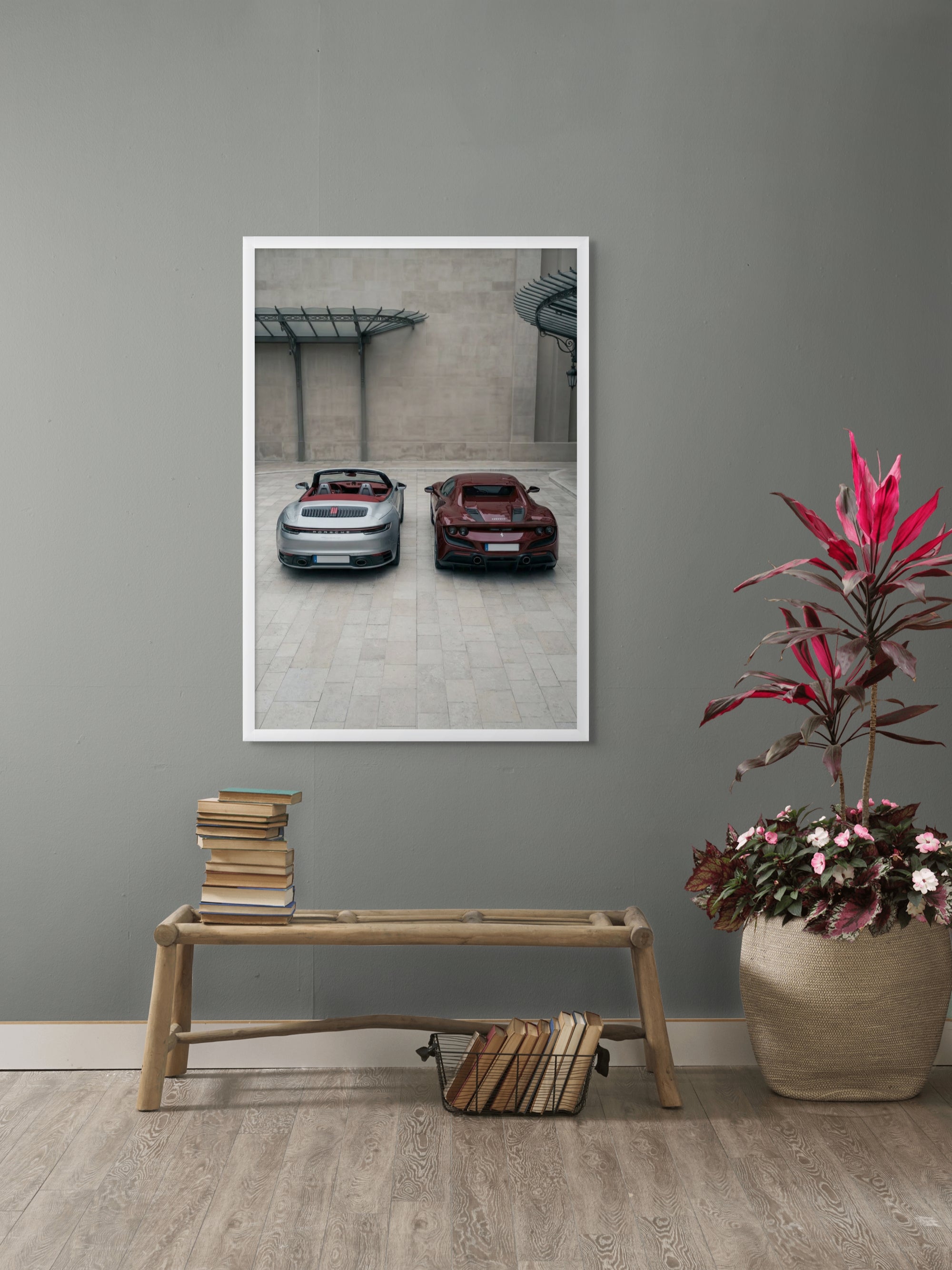 Twin Turbo Prestige Wanddecoratie – Luxe Auto Canvas Print