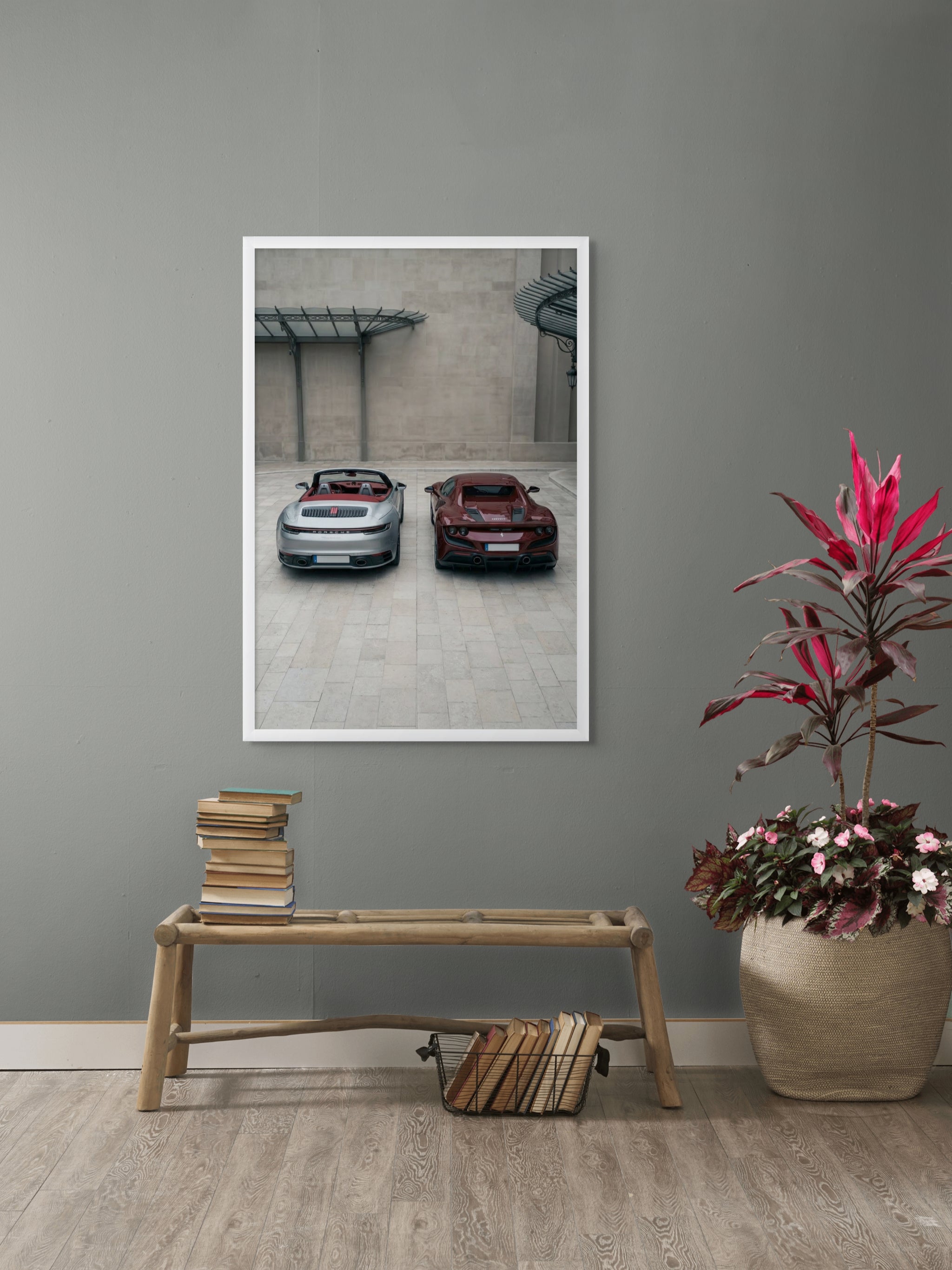 Twin Turbo Prestige Wanddecoratie – Luxe Auto Canvas Print