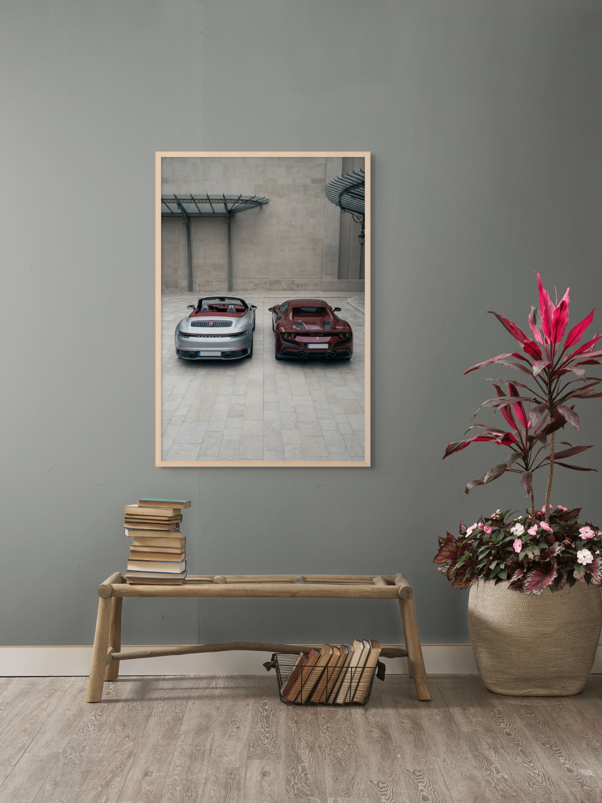 Twin Turbo Prestige Wanddecoratie – Luxe Auto Canvas Print