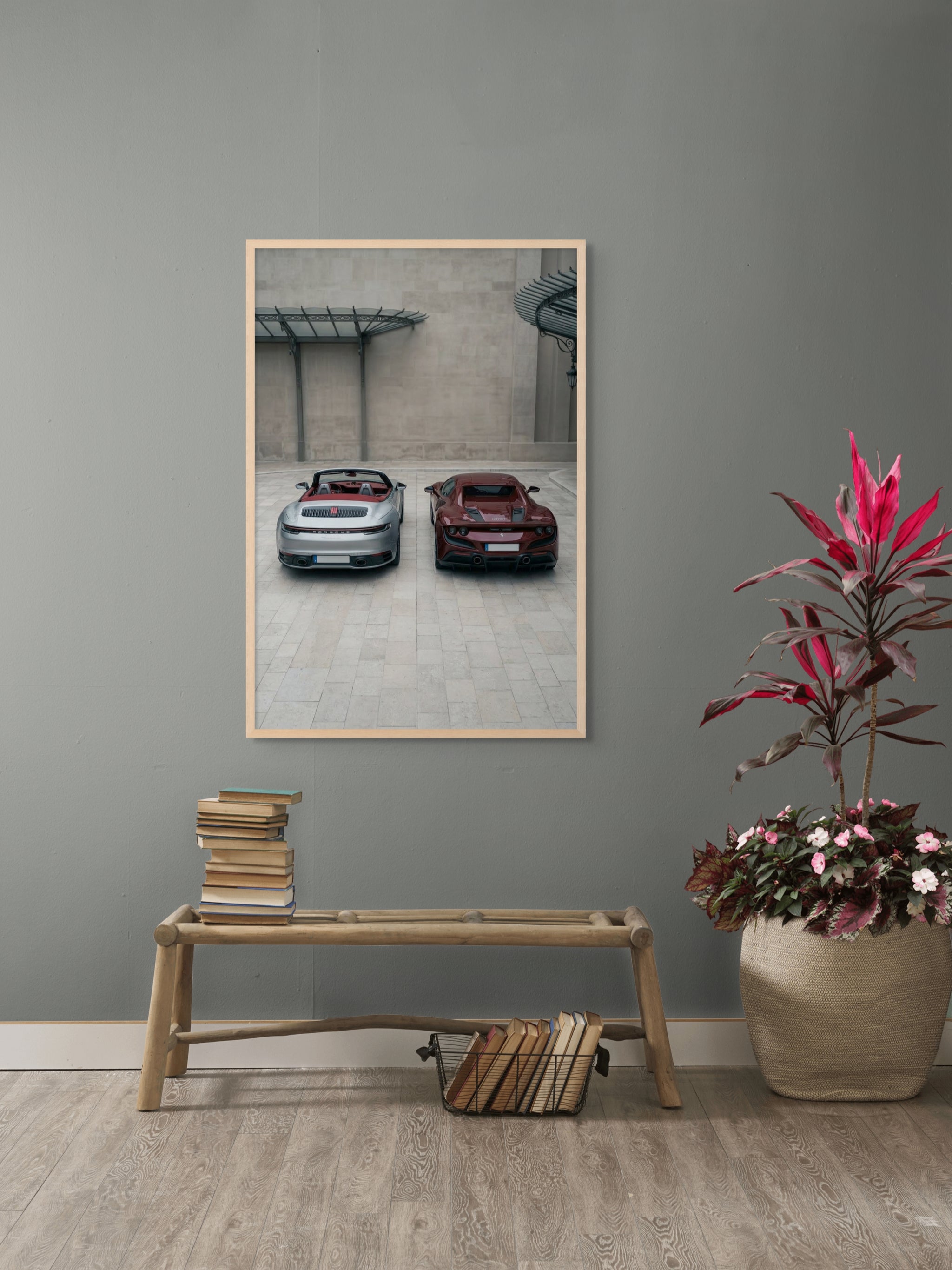Twin Turbo Prestige Wanddecoratie – Luxe Auto Canvas Print