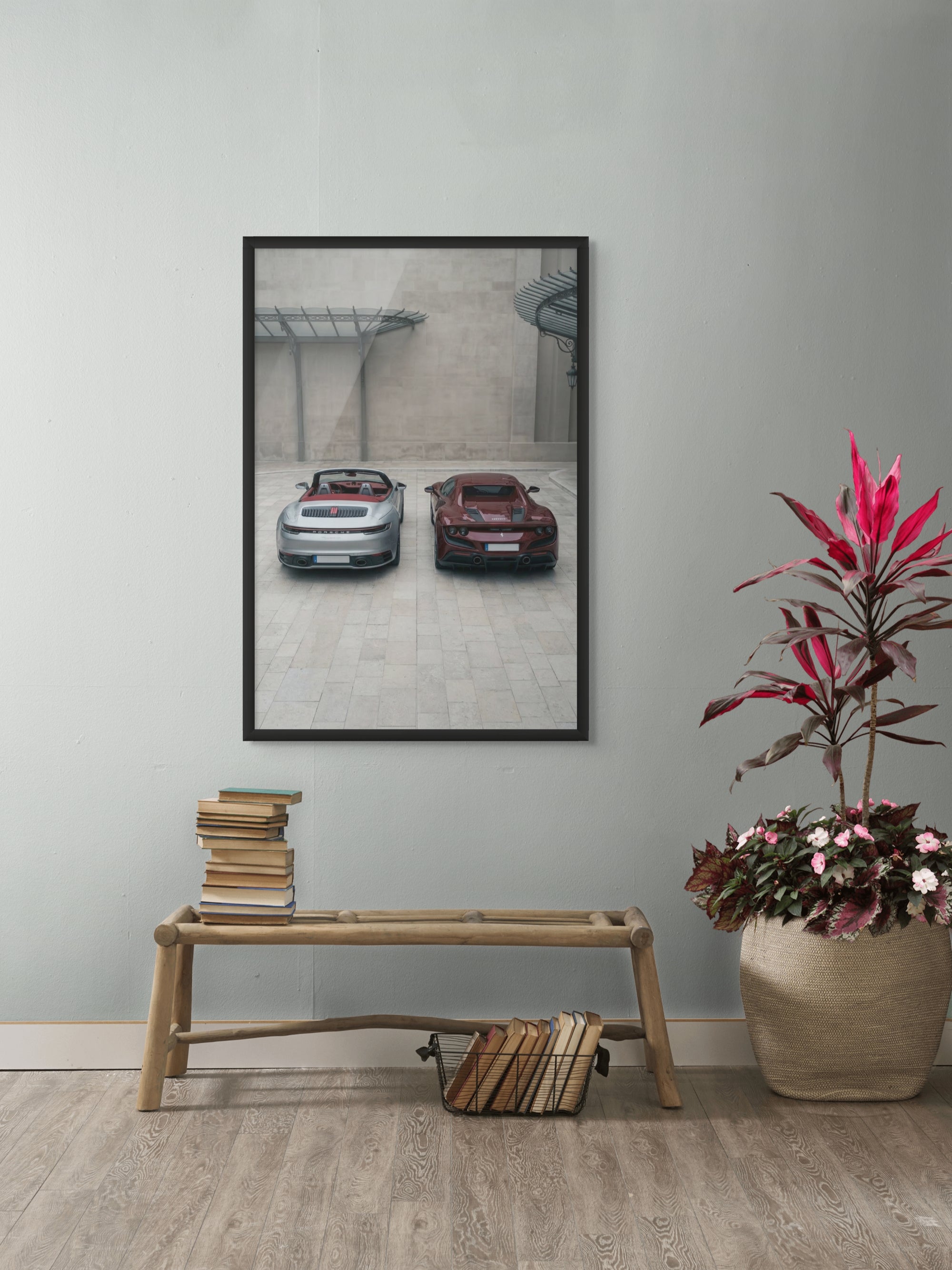 Twin Turbo Prestige Wanddecoratie – Luxe Auto Canvas Print