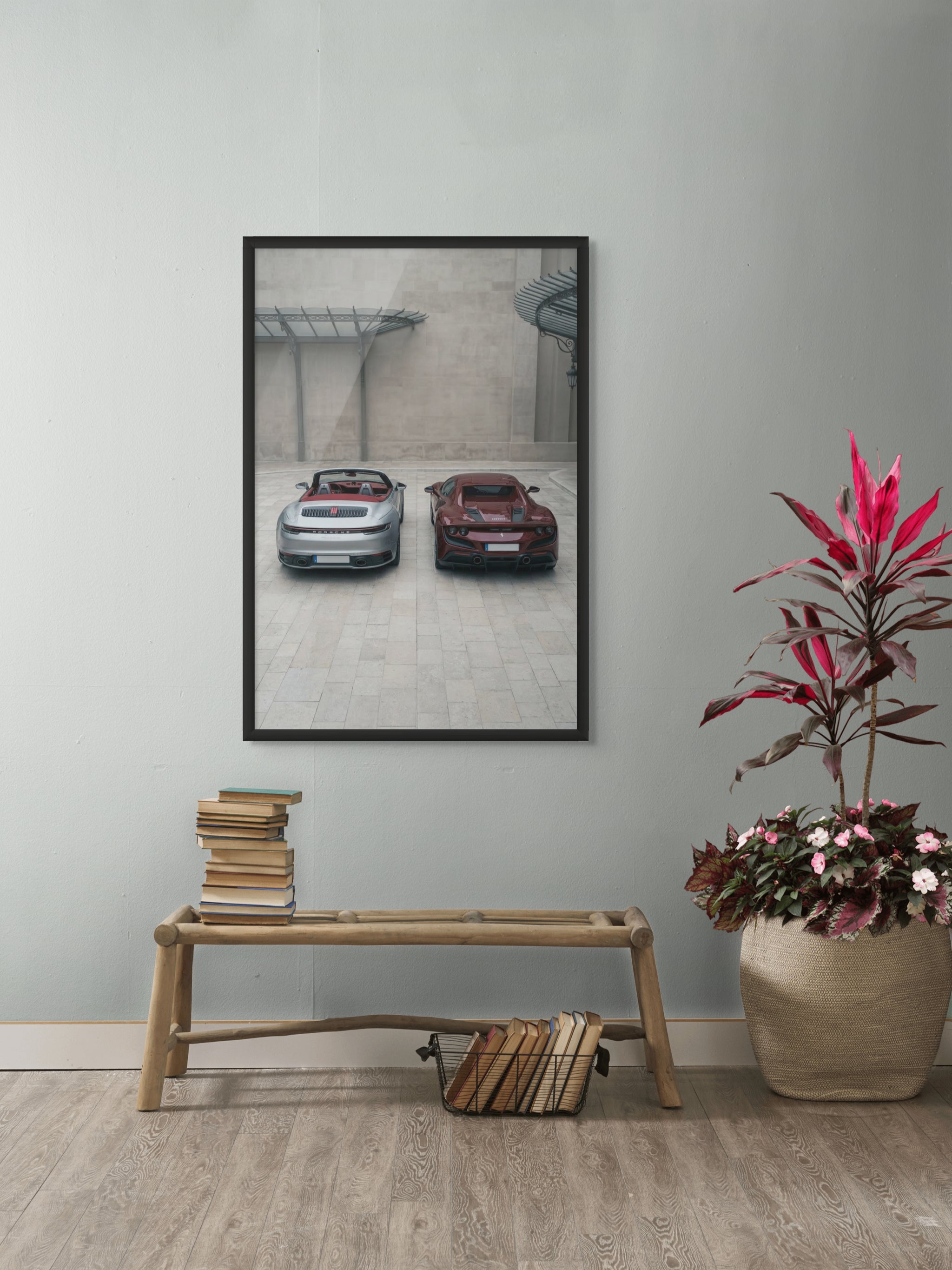 Twin Turbo Prestige Wanddecoratie – Luxe Auto Canvas Print
