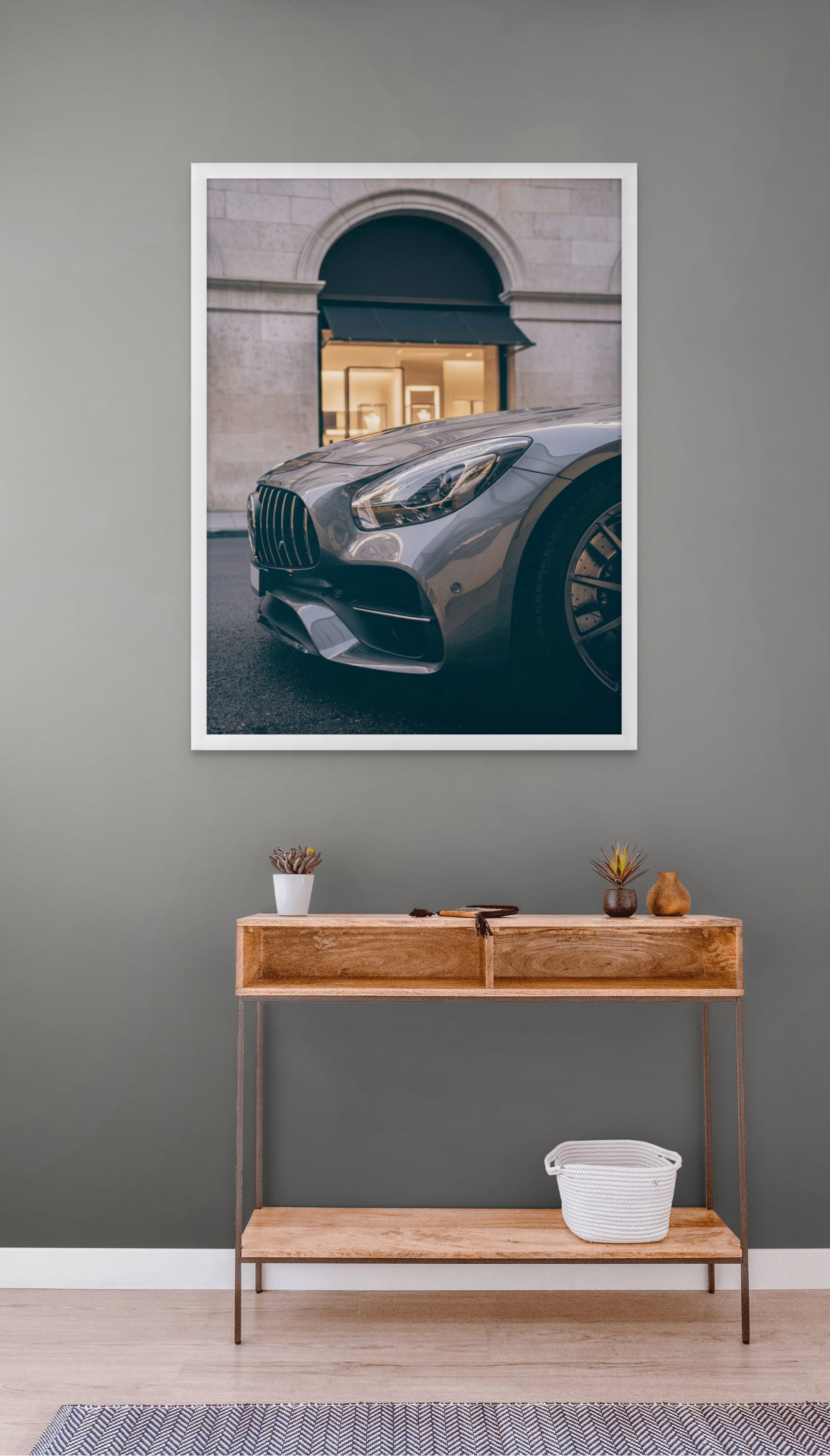 Luxe Auto Wanddecoratie Urban – Stijlvolle Snelheid Canvas Print