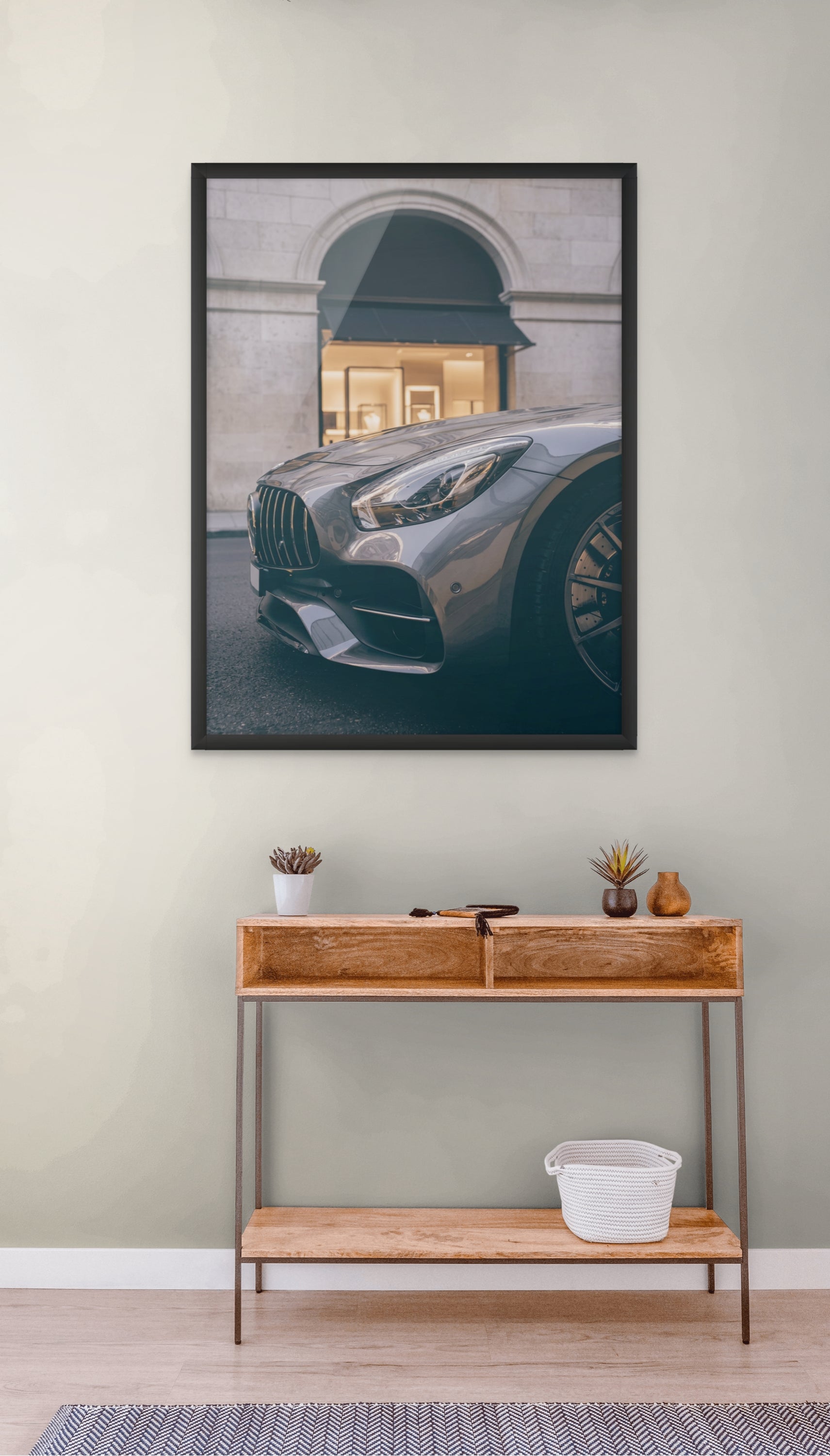 Luxe Auto Wanddecoratie Urban – Stijlvolle Snelheid Canvas Print