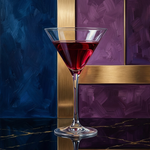Velvet Rouge aan de Bar Wanddecoratie – Glamoureus Fashion Canvas Print