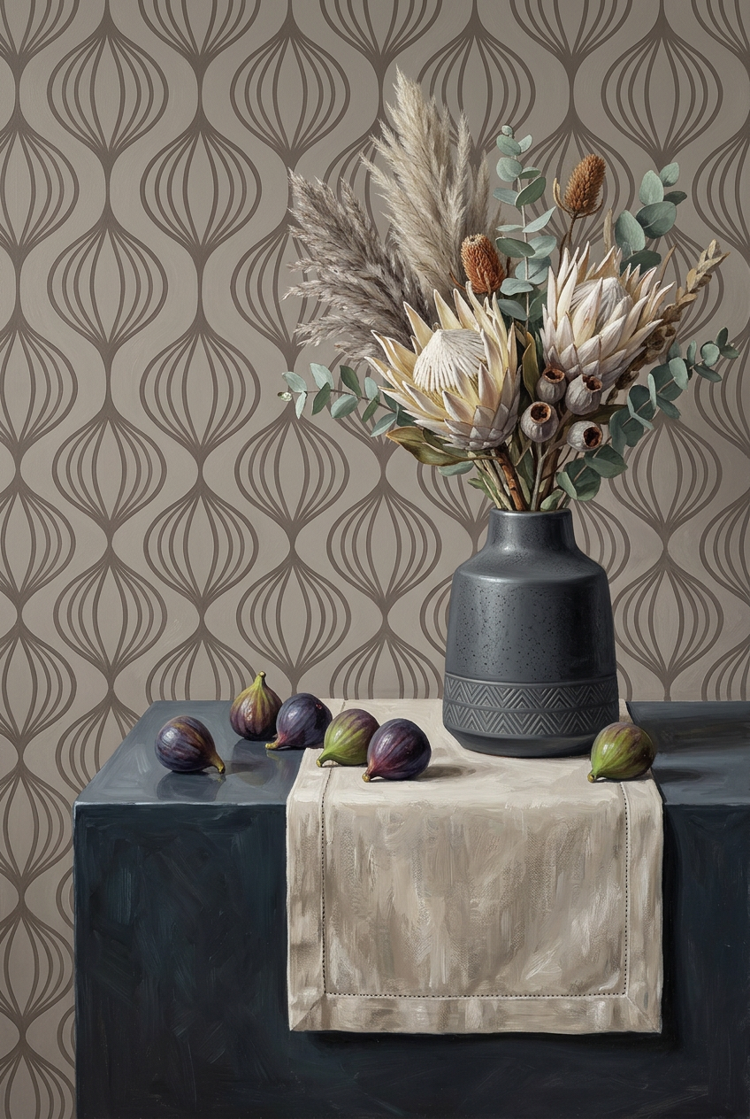 Vijgen op Velvettafel Wanddecoratie – Culinair Stilleven Canvas Print
