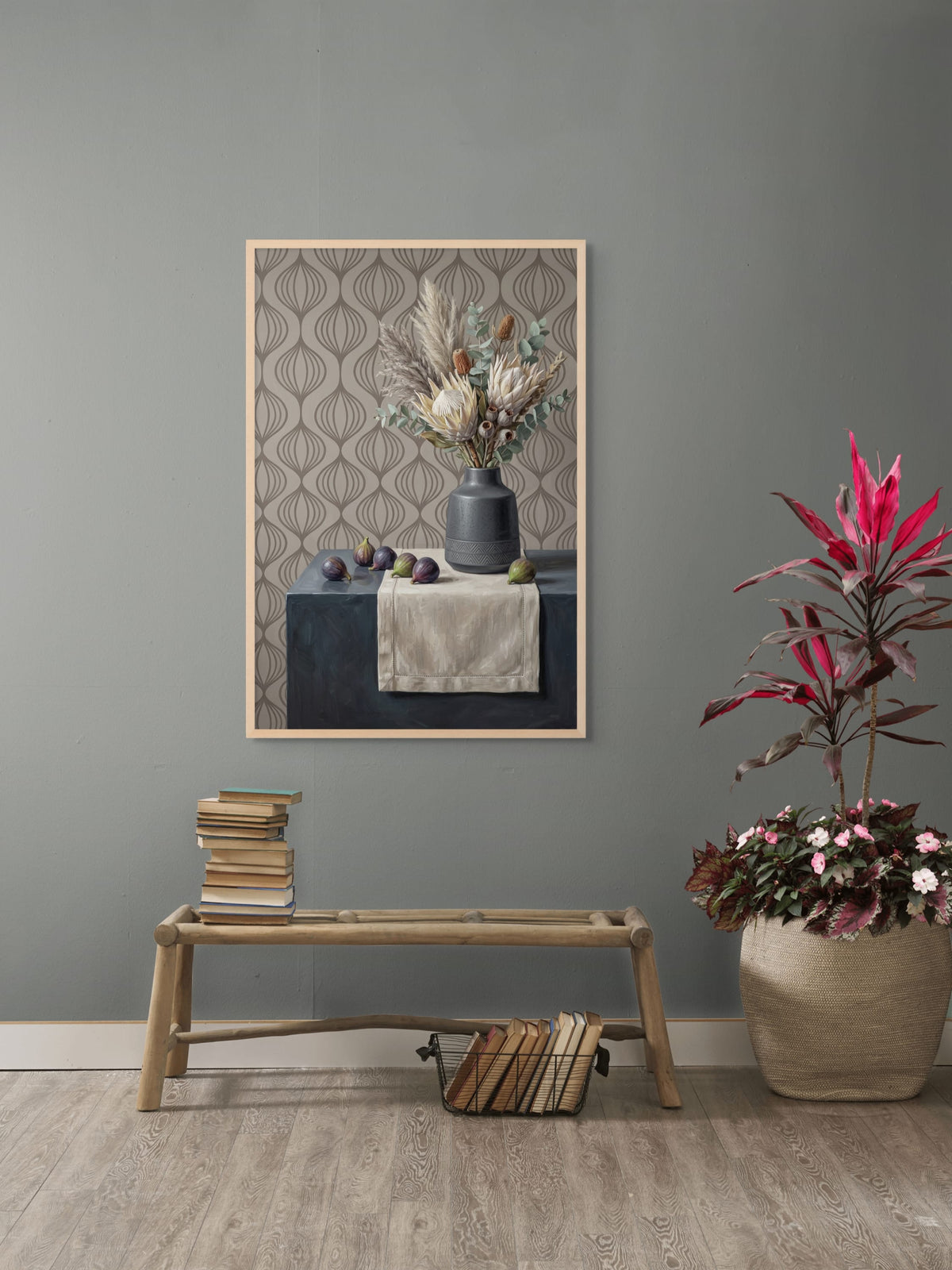 Vijgen op Velvettafel Wanddecoratie | ArtifyCanvas