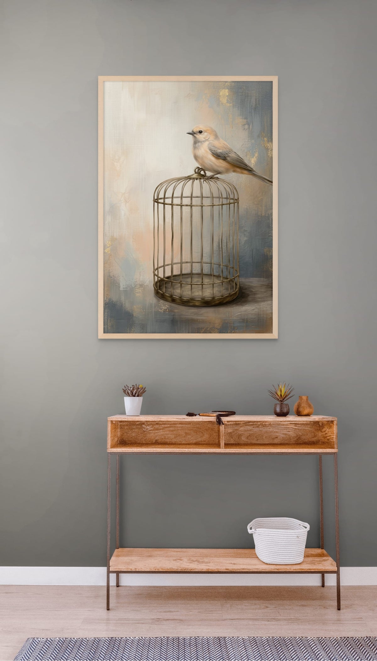 Freie Flügel über der Stille – Wandbild auf Leinwand, Aluminium oder Poster