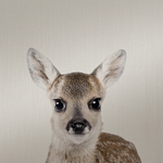 Whisper of the Fawn wanddecoratie met schattig hertenkalfje in zachte sfeer