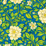 Witte Rozen op Saffierblauw