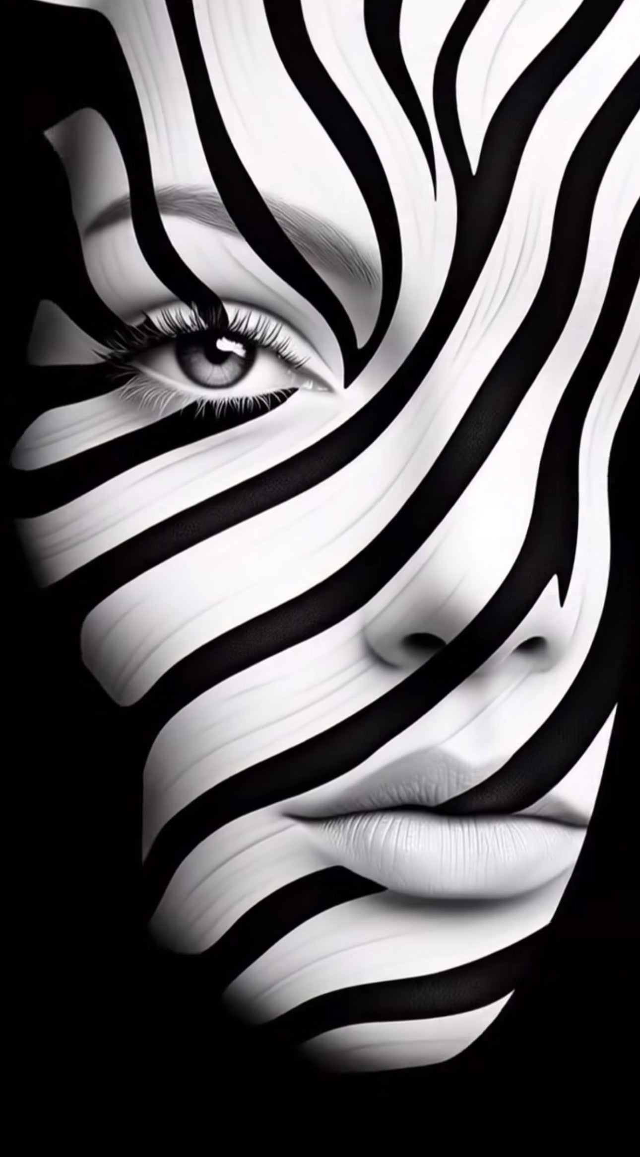 Zebraziel met Stille Blik Wanddecoratie – Elegant Dieren Canvas Print