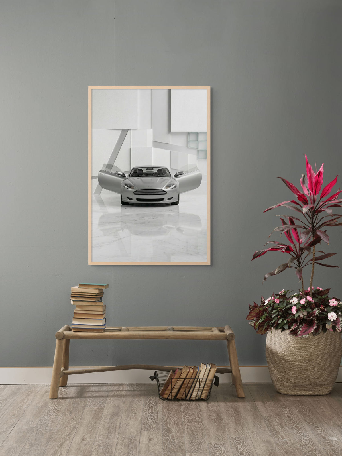 Zilverlijn op Standby Wanddecoratie | ArtifyCanvas