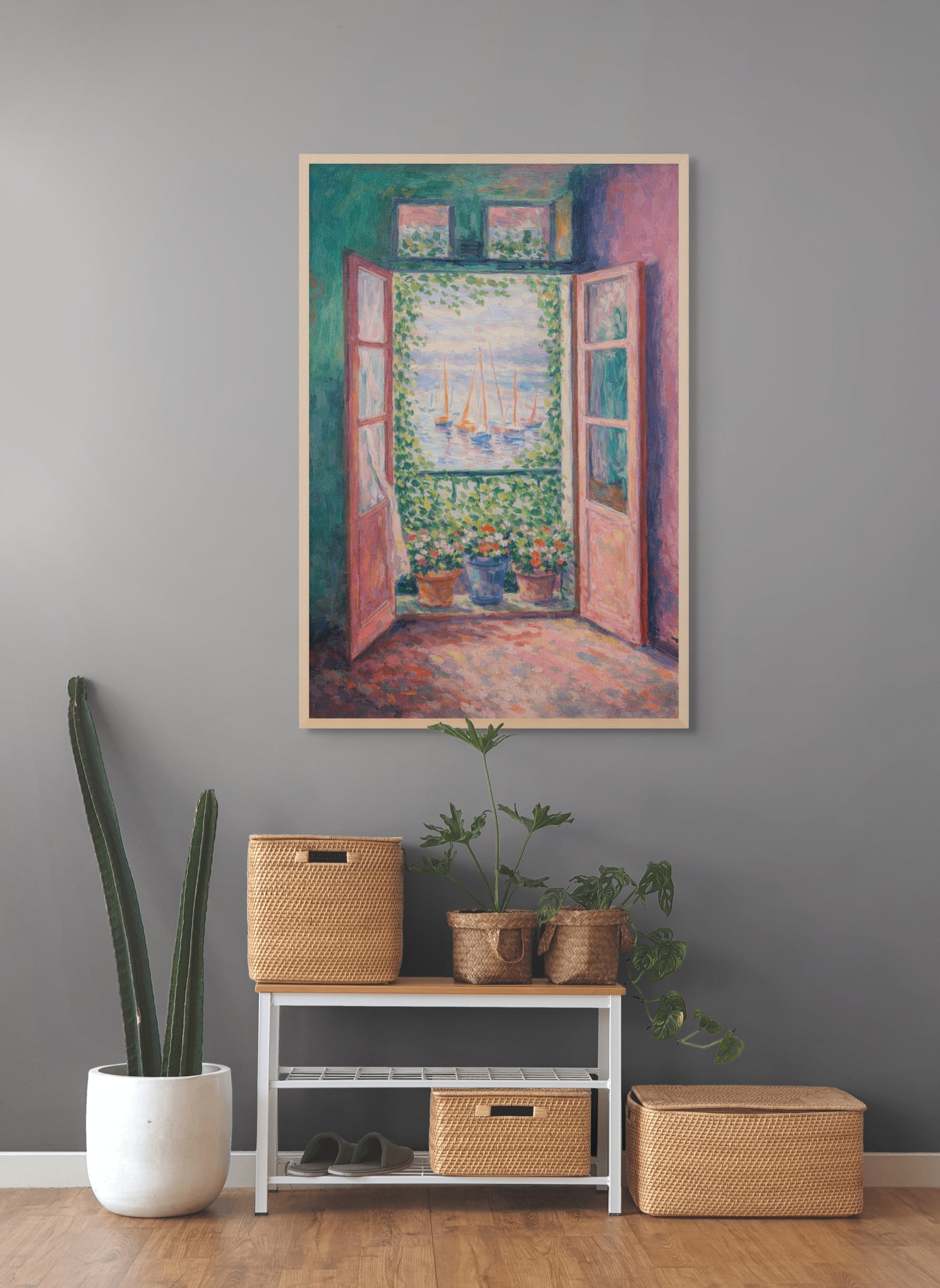 Zomerse Zeezicht Wanddecoratie – Kust Strand Canvas Print