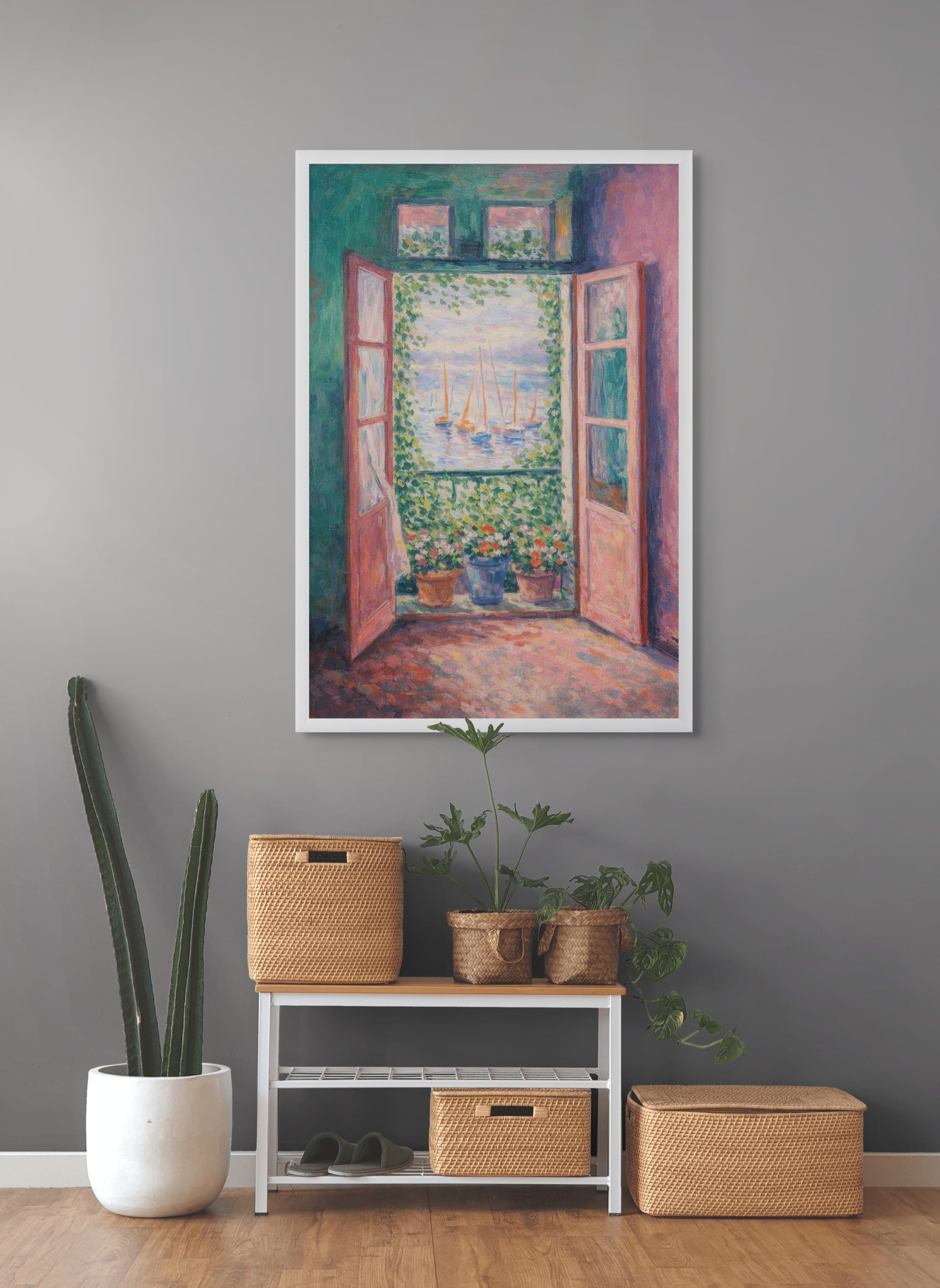 Zomerse Zeezicht Wanddecoratie – Kust Strand Canvas Print