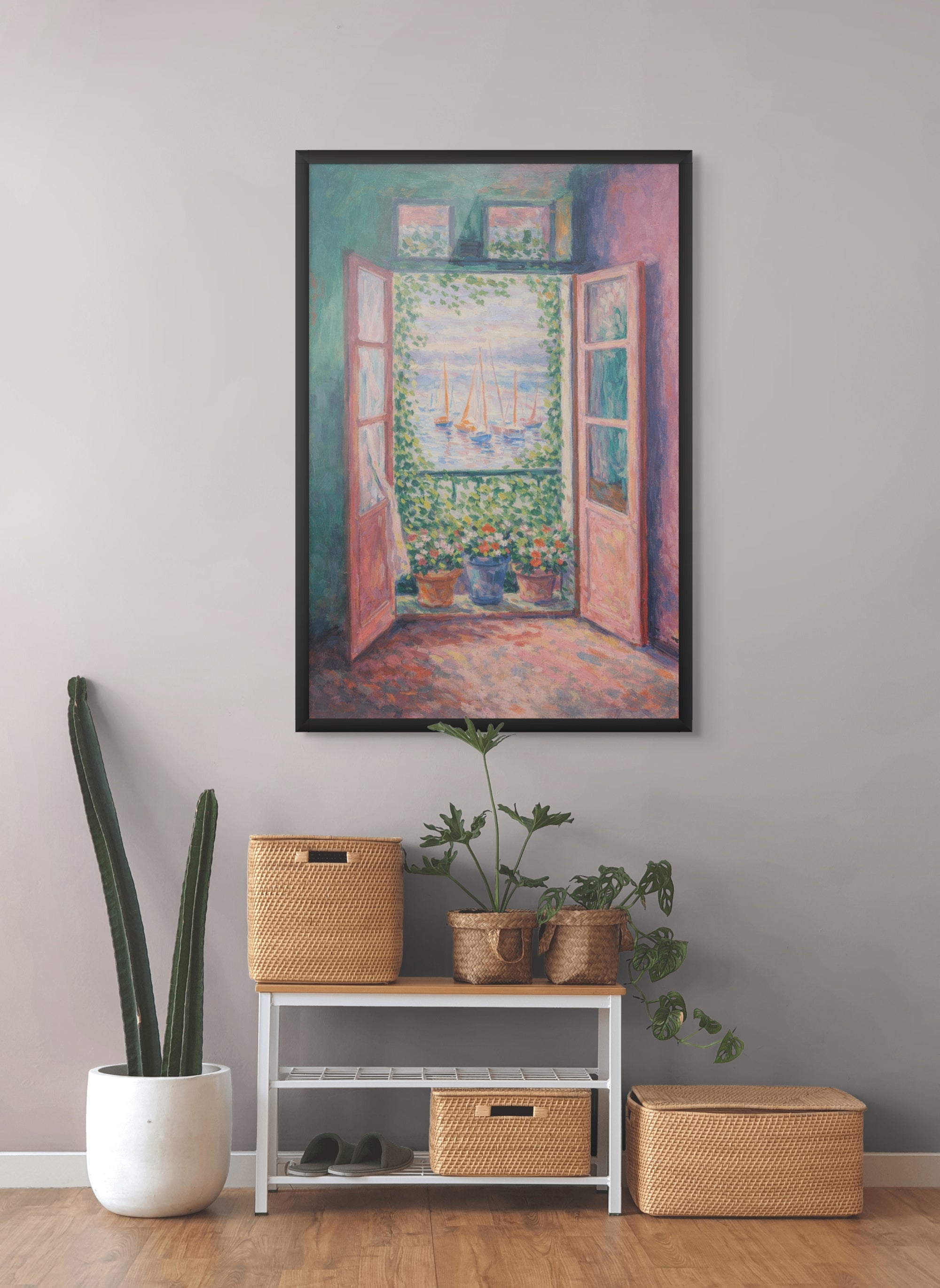 Zomerse Zeezicht Wanddecoratie – Kust Strand Canvas Print