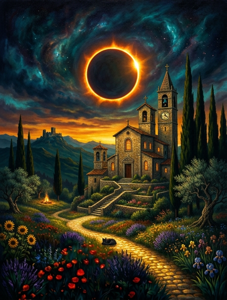 Italiaans Landschap Wanddecoratie Toscane – Sfeervolle Canvas Woonkamer Print