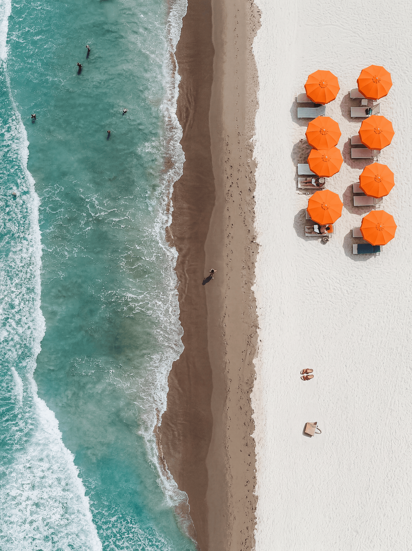 Zoutzee & Oranje Parasols (kopie)