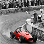 Zwaai naar de Finish – vintage motorsport wanddecoratie