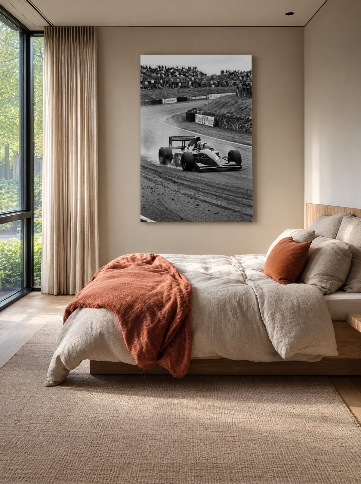Aan de Limiet als canvas zonder lijst aan de muur
