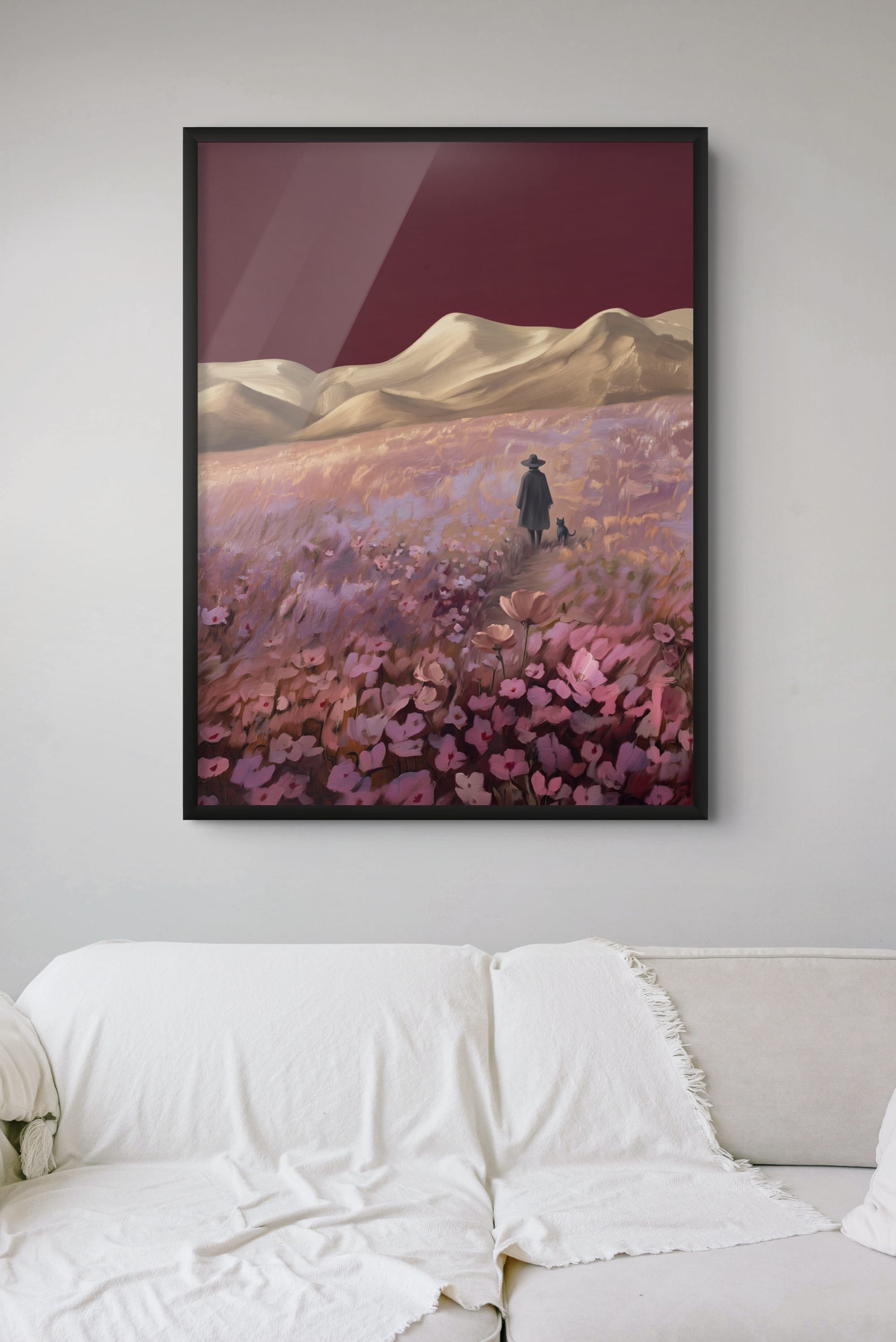 Karmozijnen Hemel Schilderij