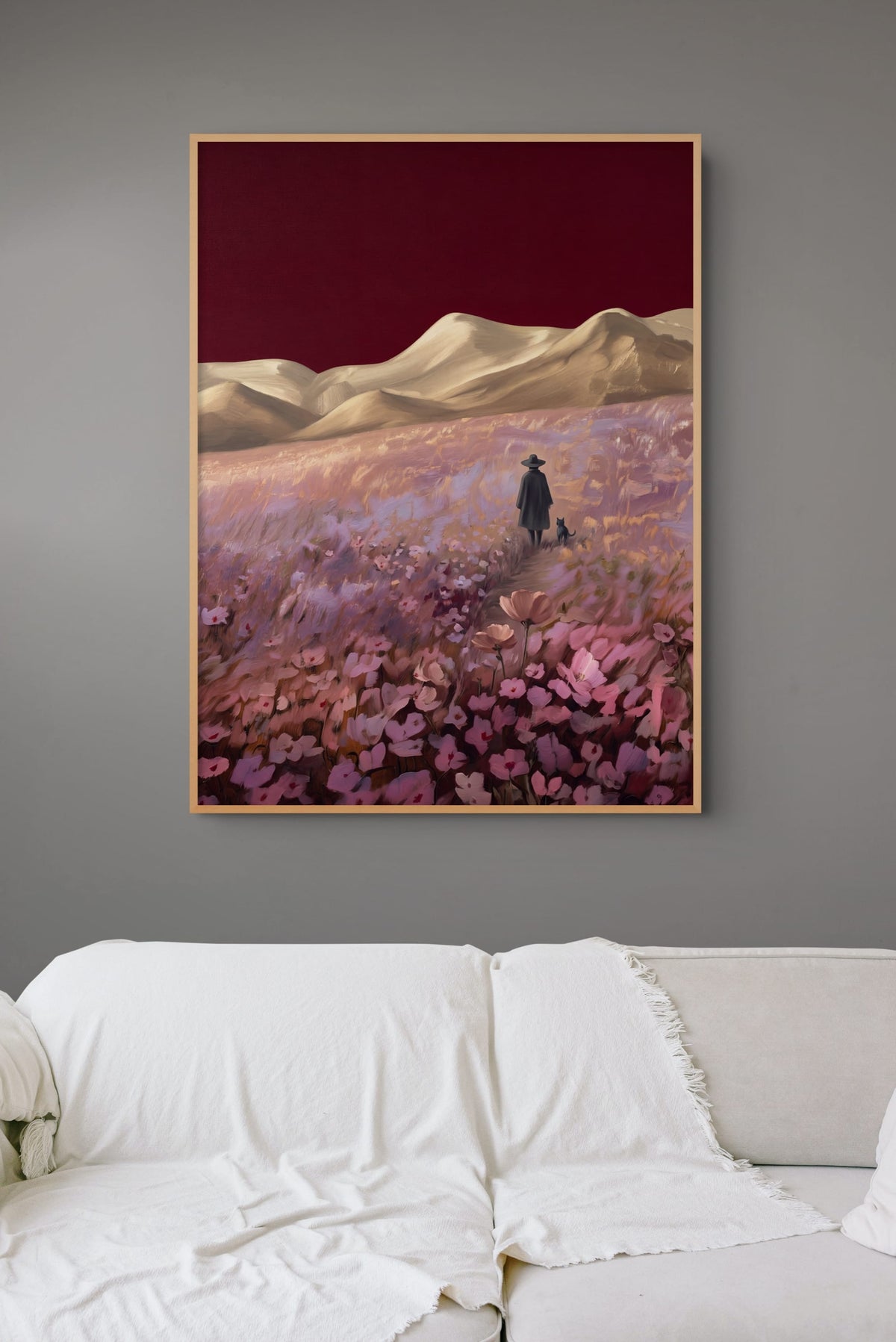 Karmozijnen Hemel Schilderij