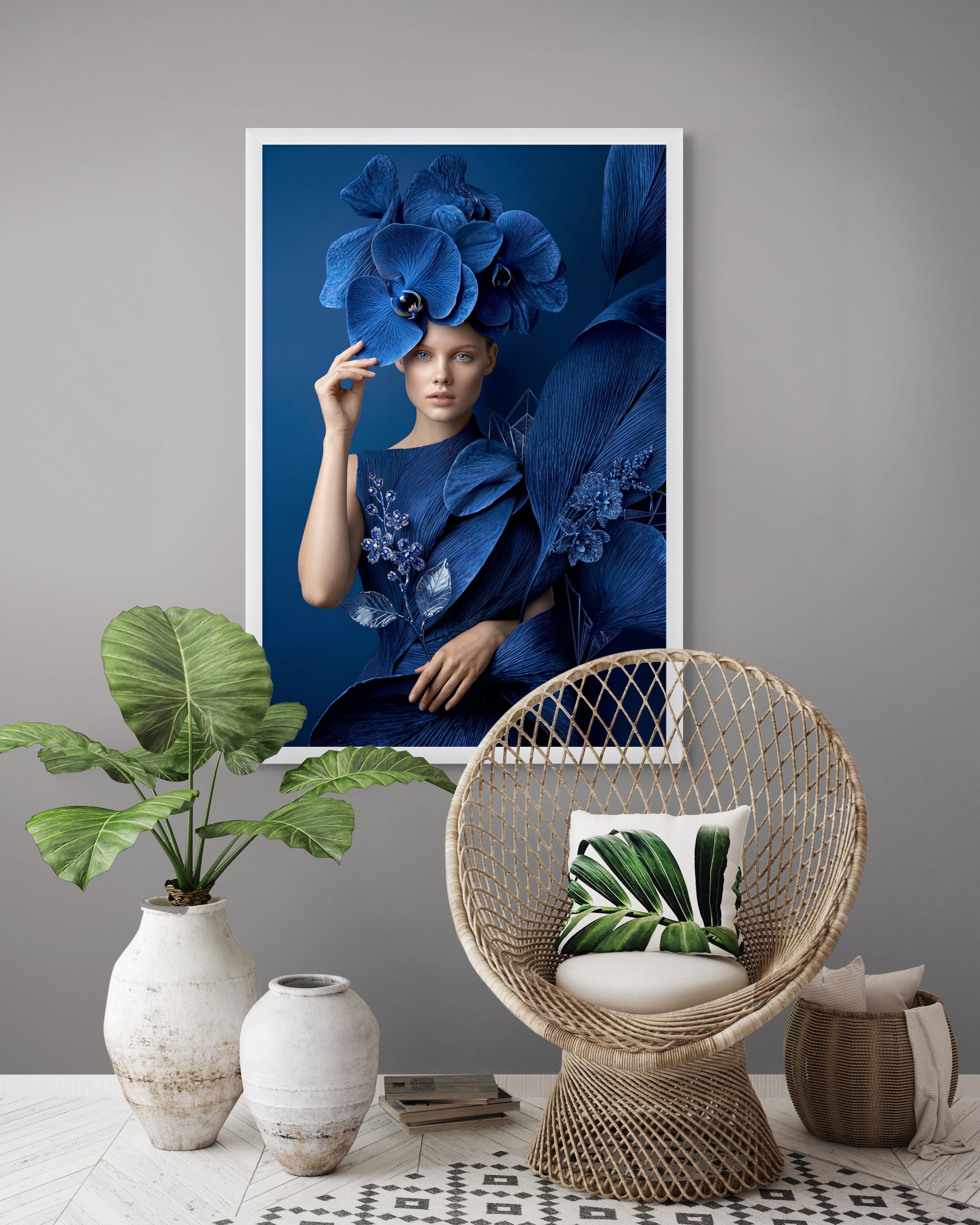 Abstracte Kleurexplosie Wanddecoratie – Kleurrijke Moderne Canvas Print