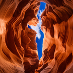 Antelope Canyon met hemelspleet wanddecoratie