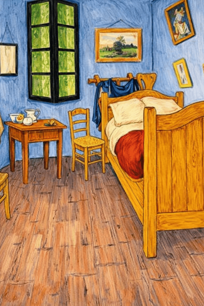 De Slaapkamer Schilderij