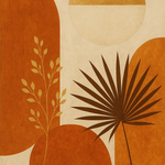 Botanische Bogen in Terracotta kunstwerk