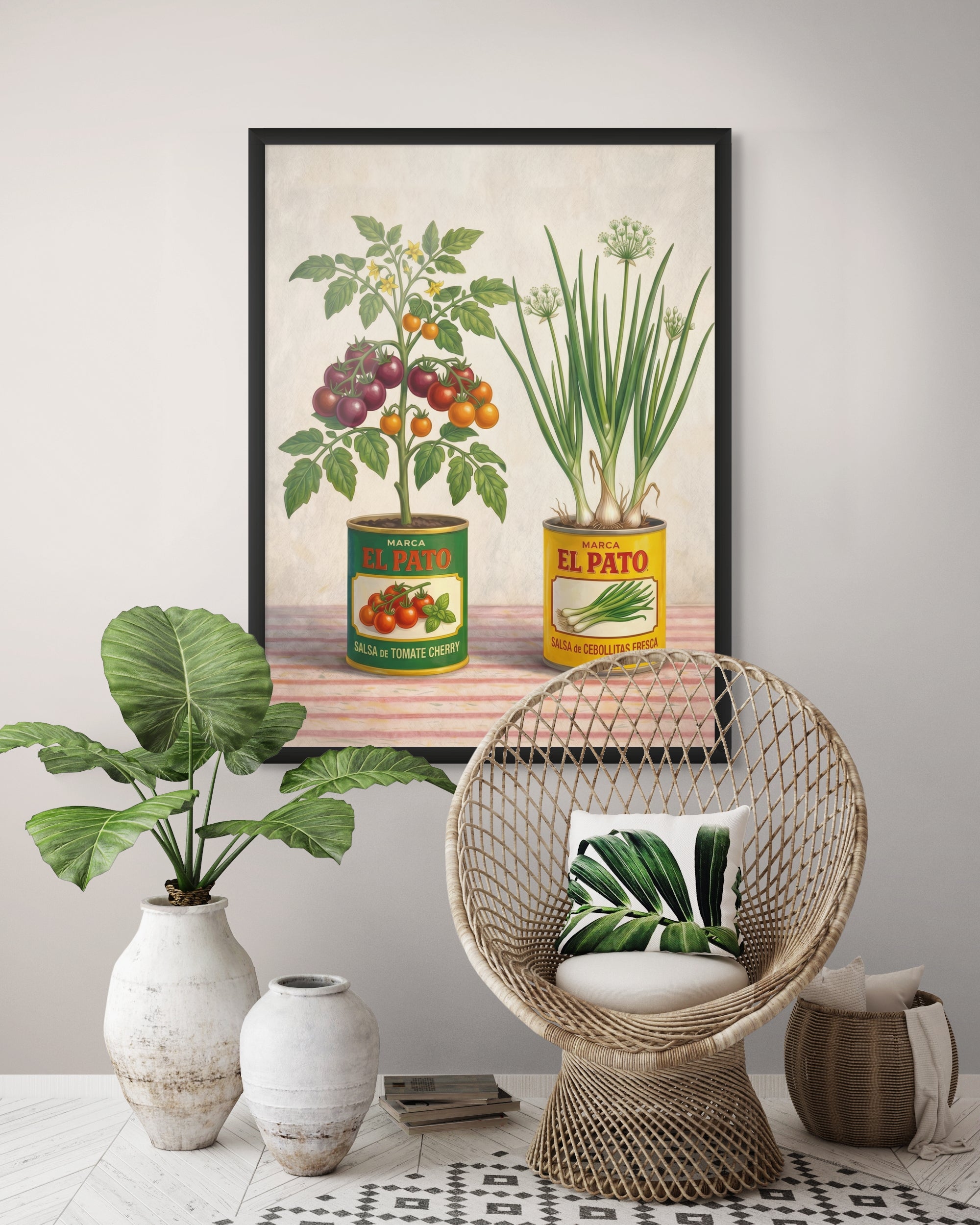Vintage Keuken Wanddecoratie Retro – Sfeervolle Canvas of Poster Print