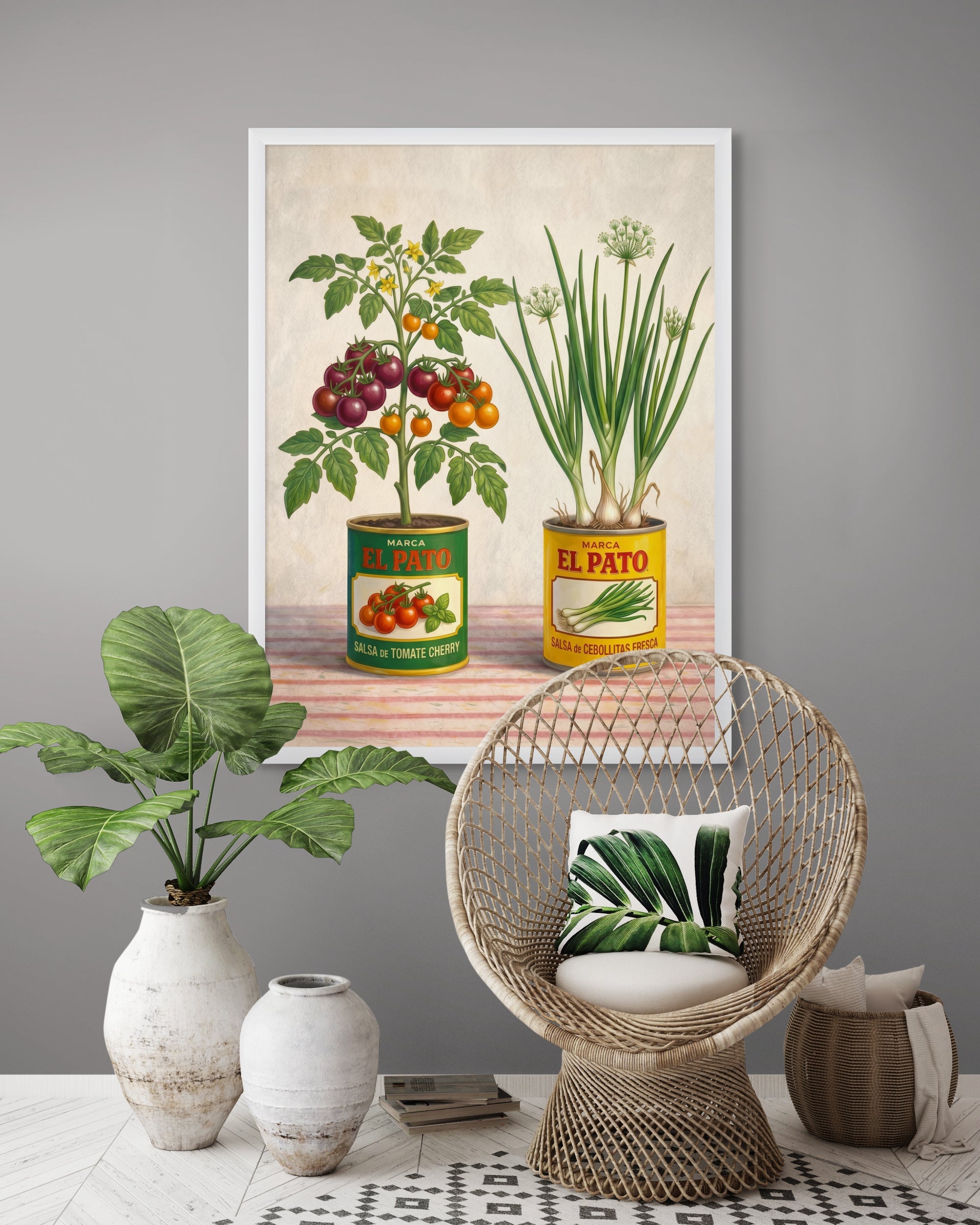 Vintage Keuken Wanddecoratie Retro – Sfeervolle Canvas of Poster Print