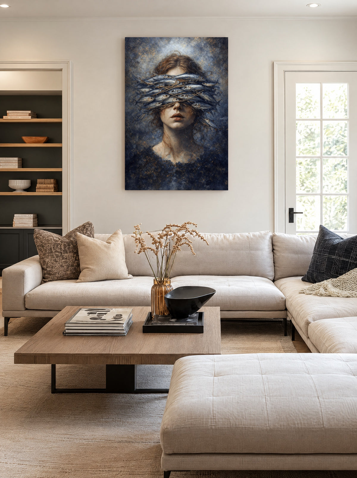 Blind door Zilte Dromen als canvas zonder lijst aan de muur