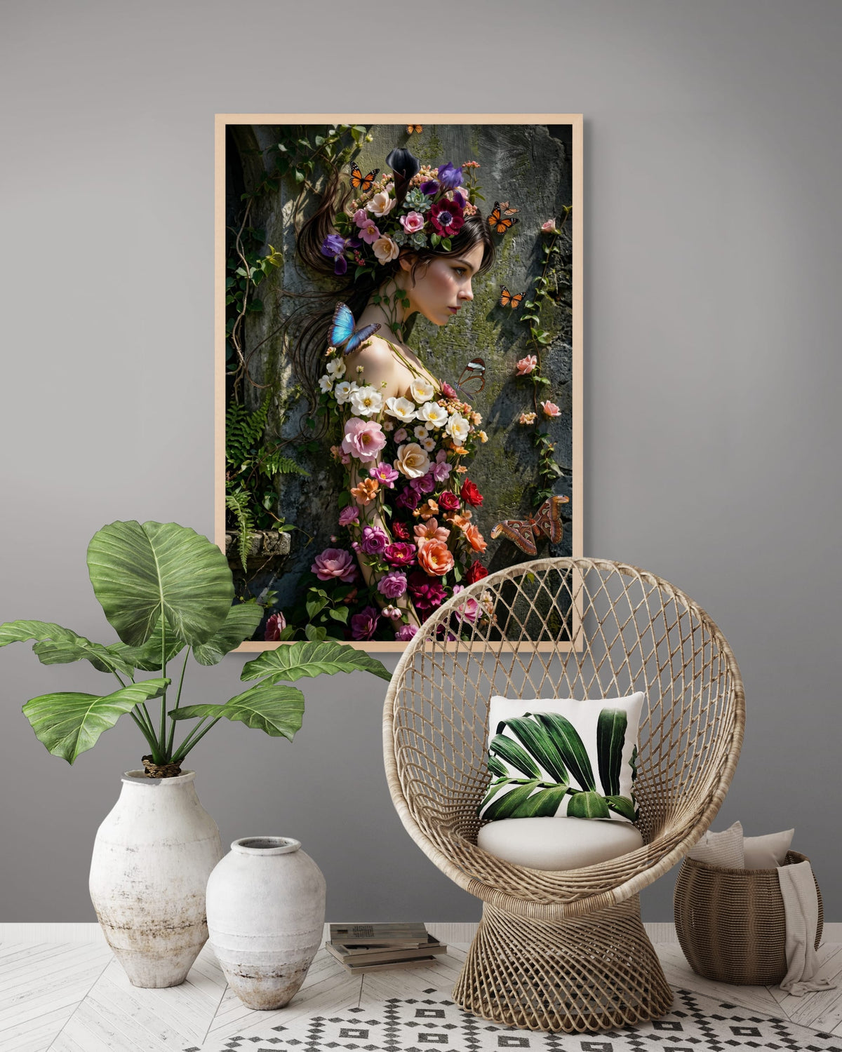 Bloemenfluisteraar van de Schaduw Wanddecoratie | ArtifyCanvas