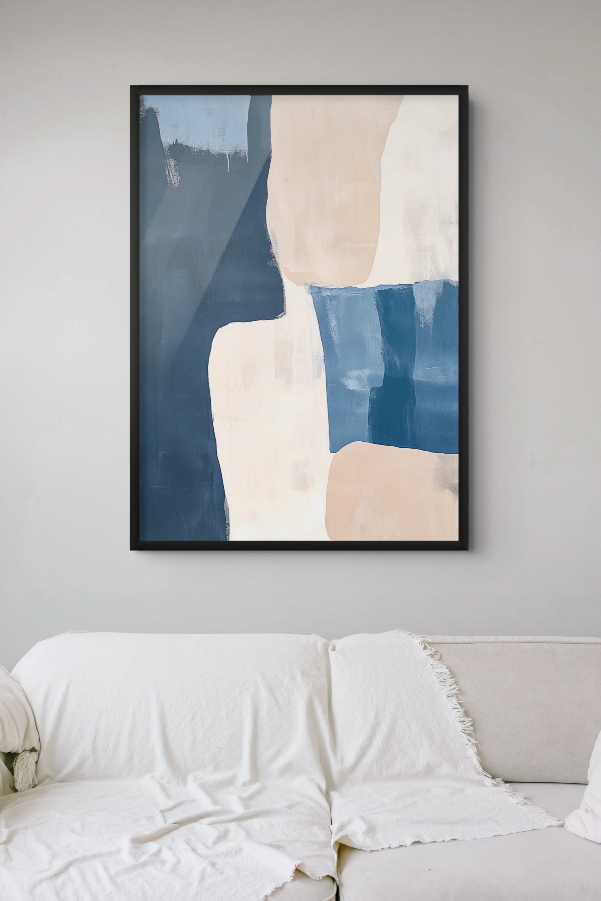 Stilvolles Modeporträt als Silhouette Wanddekoration