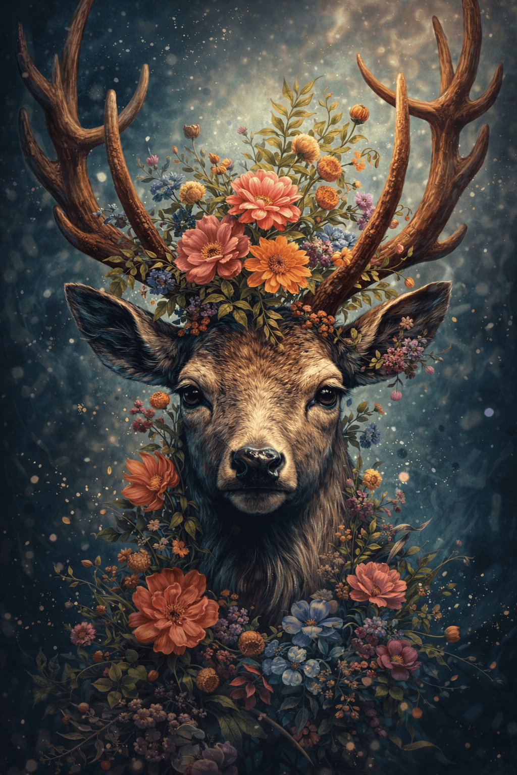 Statig Hert in Stille Natuur Wanddecoratie | ArtifyCanvas