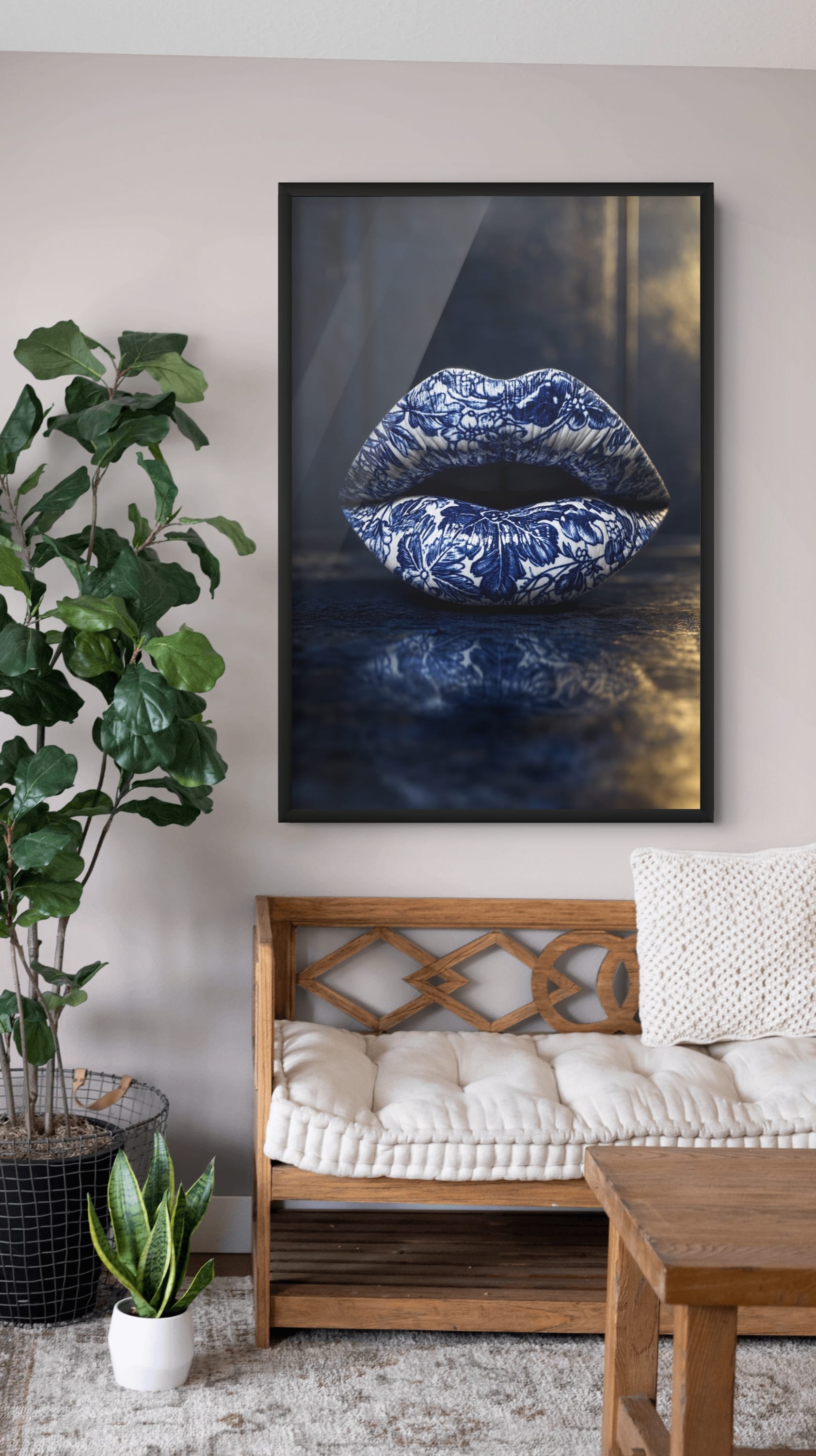 Blue Porcelain Kiss
