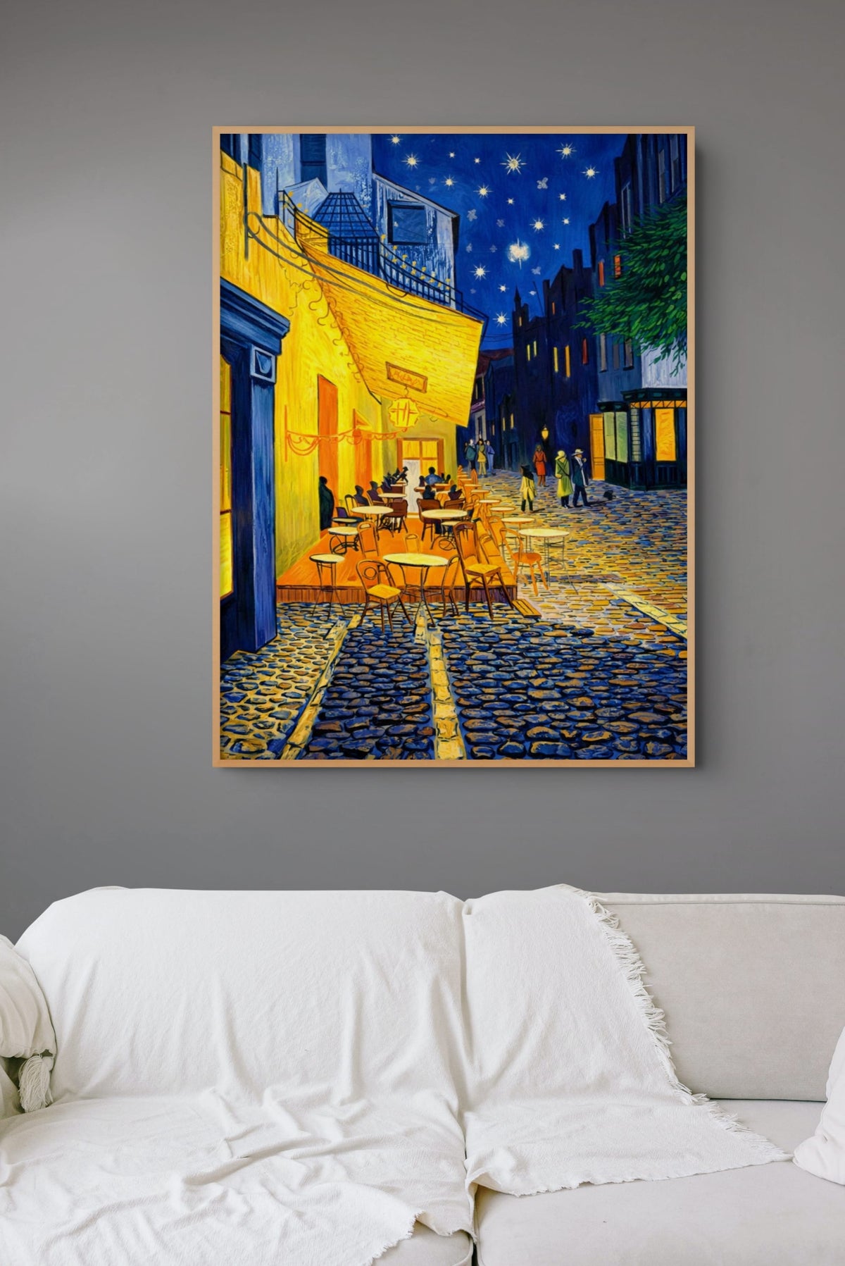 Salt Sea & Orange Parasols Painting