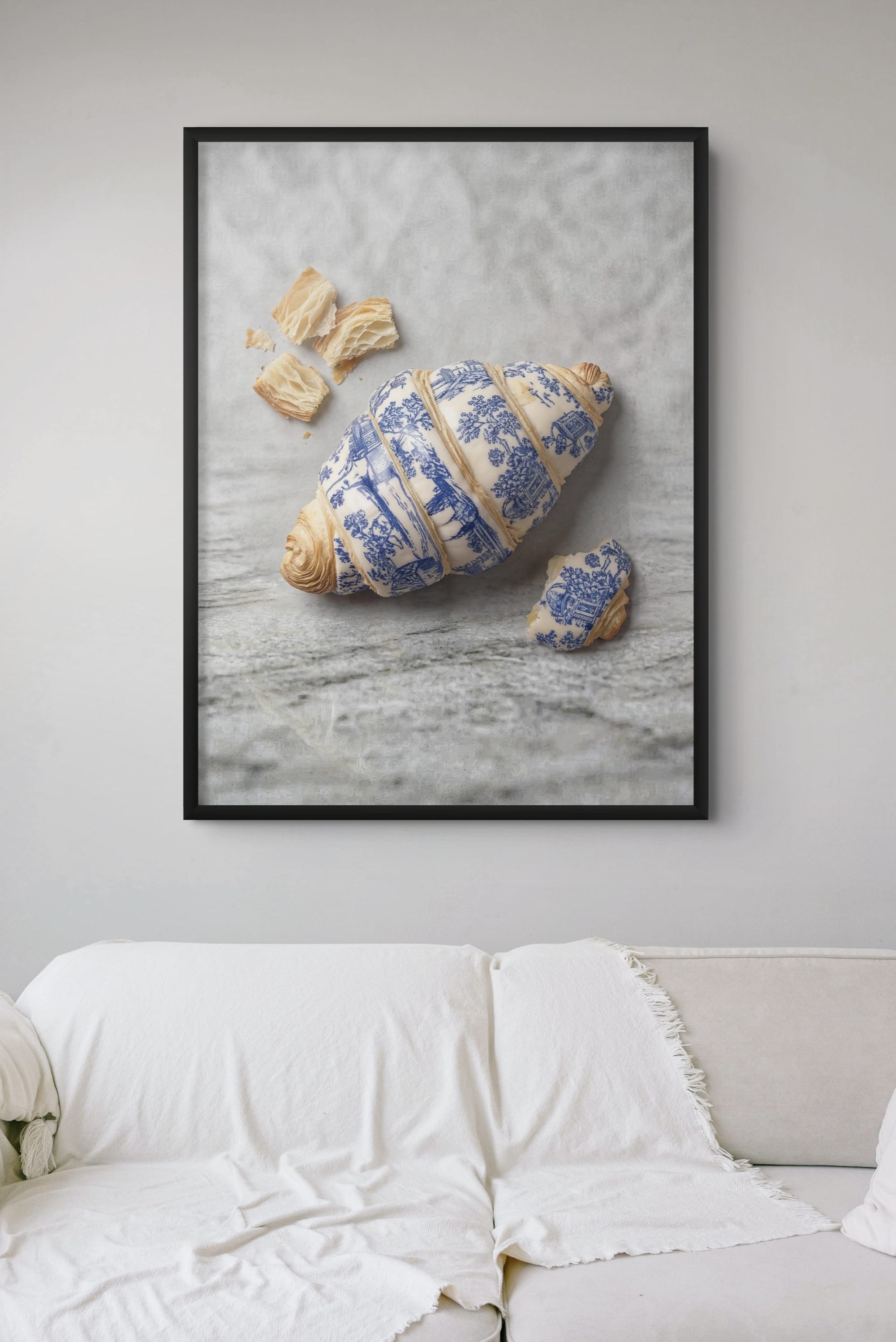 Stylish Fashion Portrait in Silhouette Wall Art