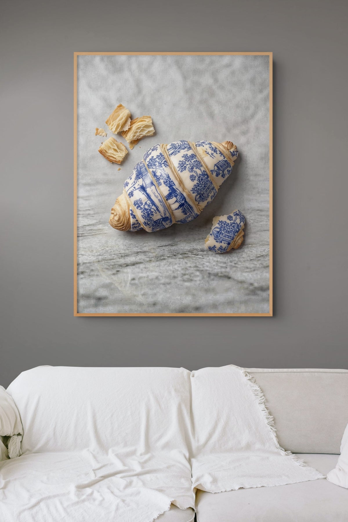 Croissant uit de Blauwe Theetuin Schilderij