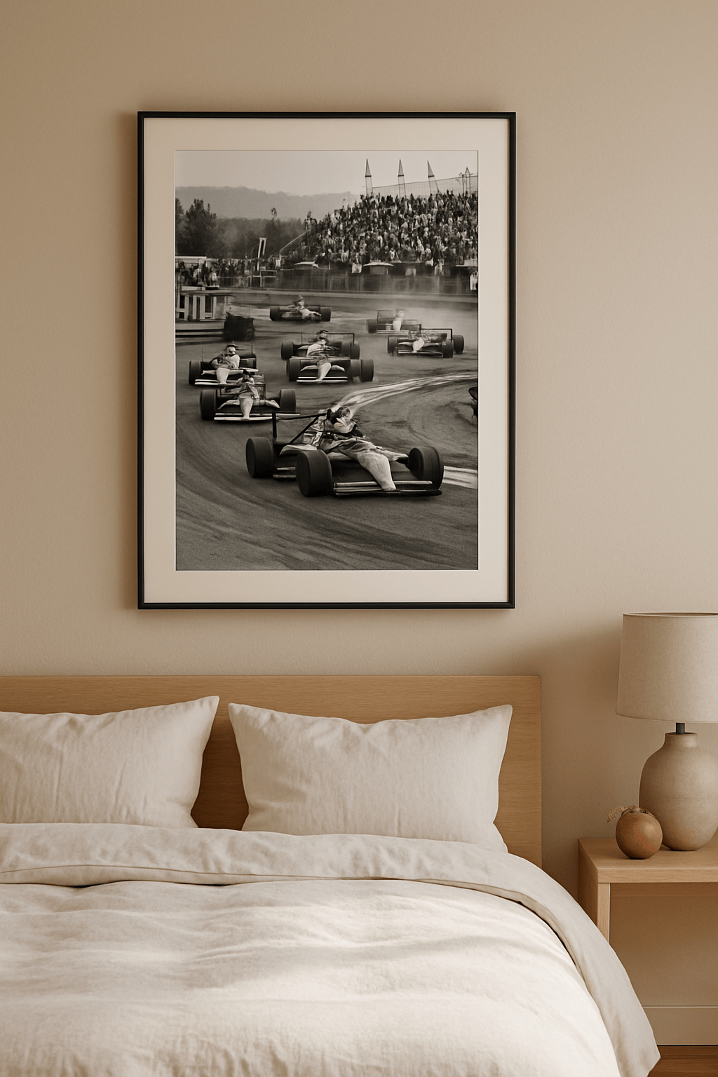 De Grijze Kopman Schilderij — sfeerbeeld in interieur