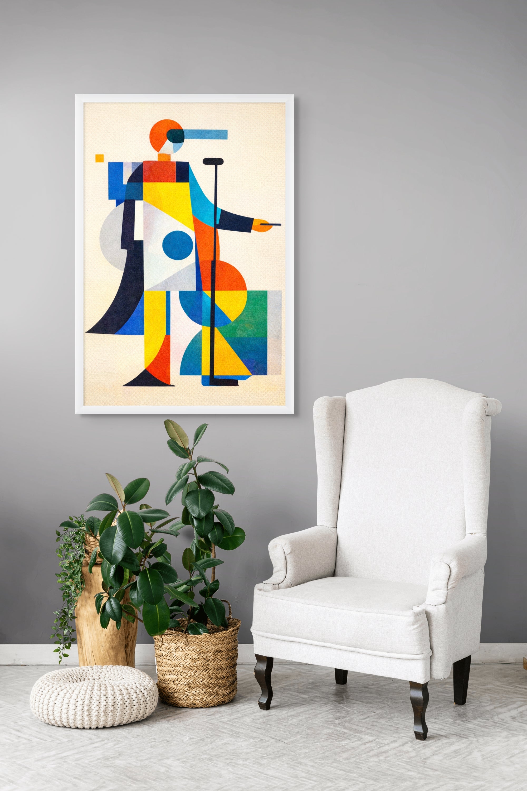 De Wandelaar van Kleurblokken