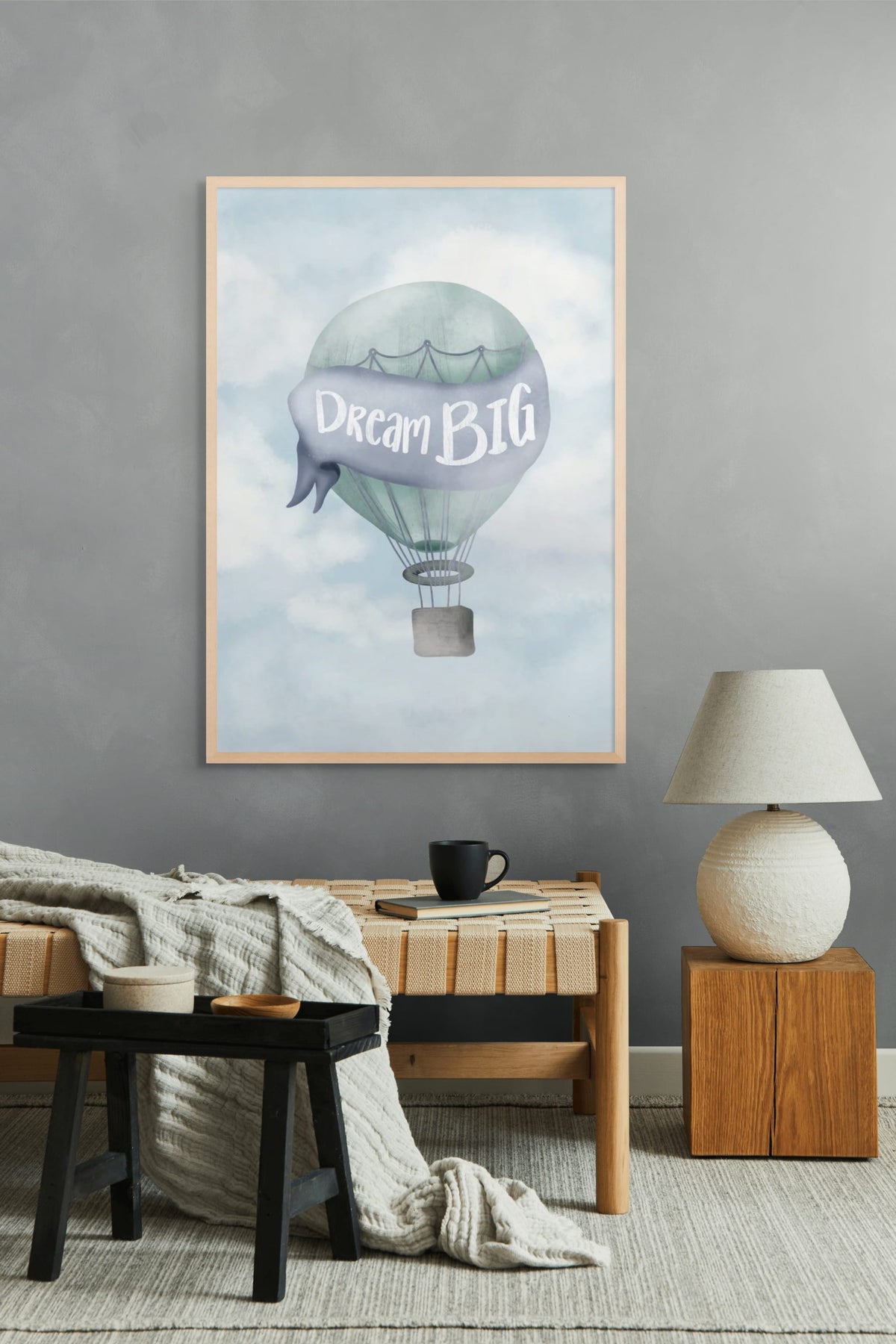 Dromen aan een Wolkendraad Wanddecoratie | ArtifyCanvas