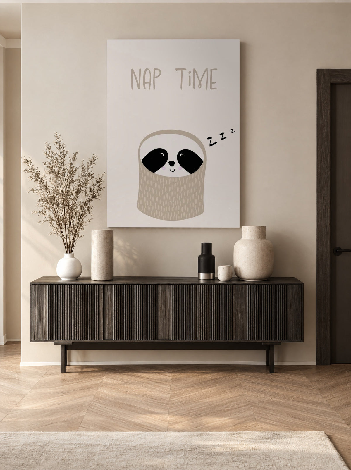 Dutje voor Dromige Dagen als canvas zonder lijst aan de muur