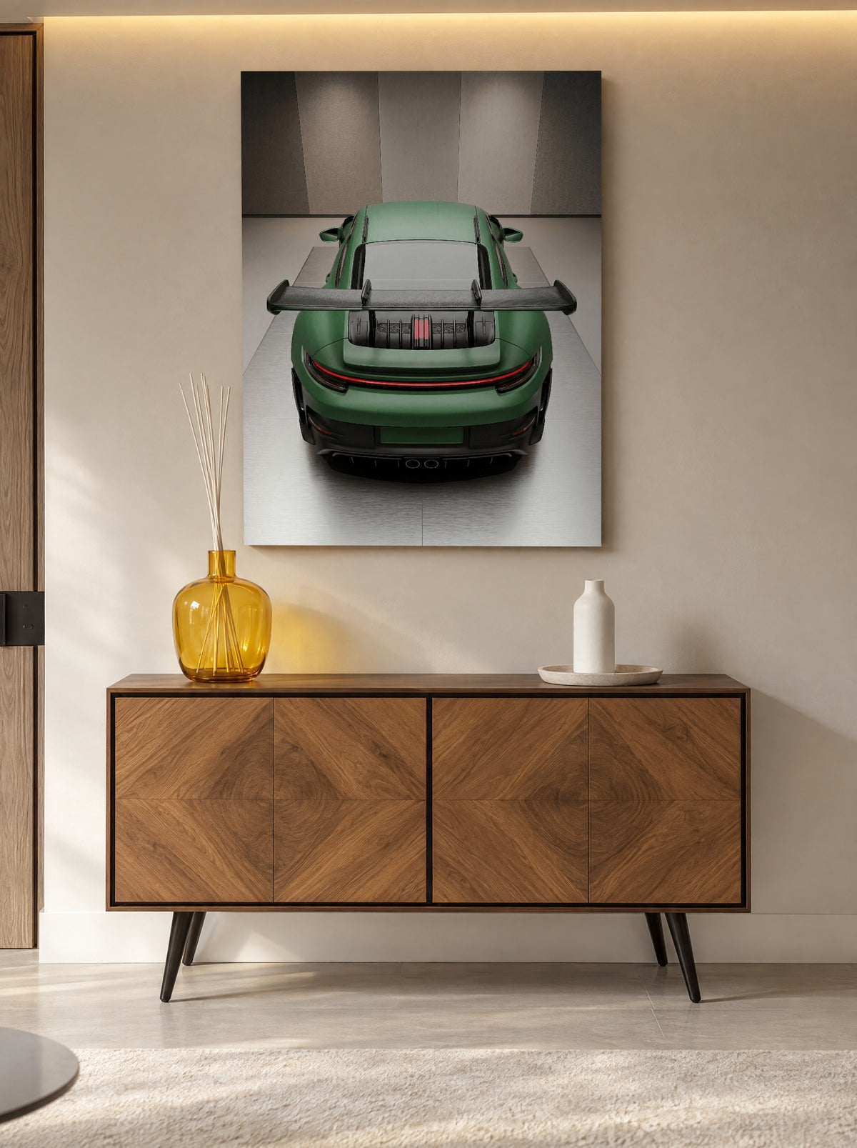 Emerald Apex Rush als canvas zonder lijst aan de muur