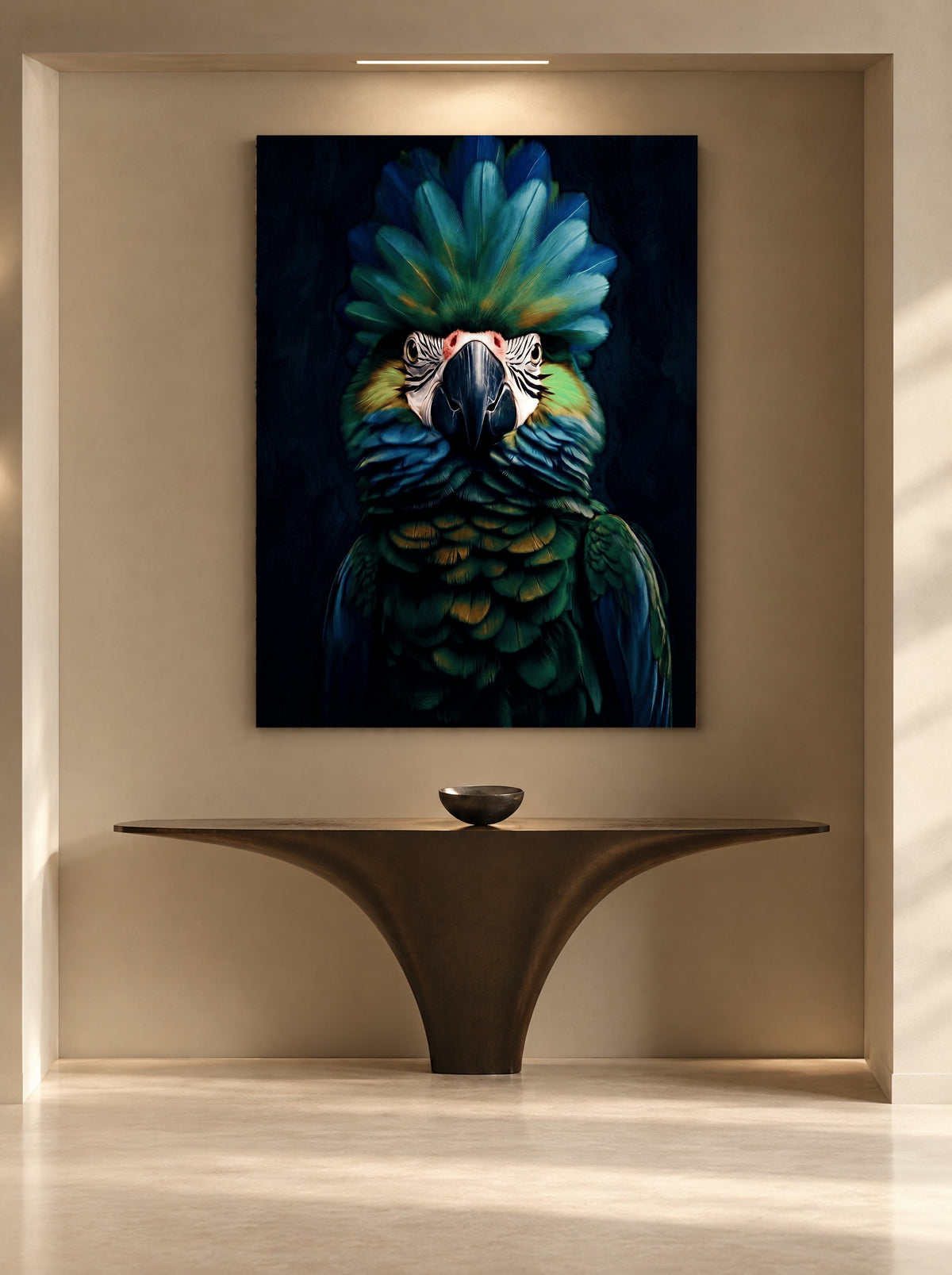 Emerald Sentinel of the Night als canvas zonder lijst aan de muur