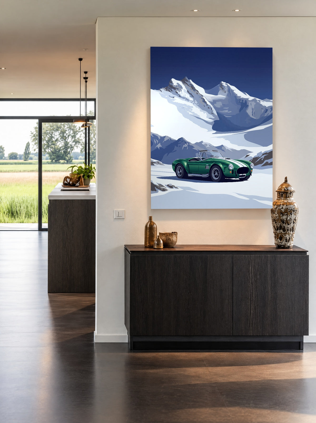 Emerald Summit Racer als canvas zonder lijst aan de muur